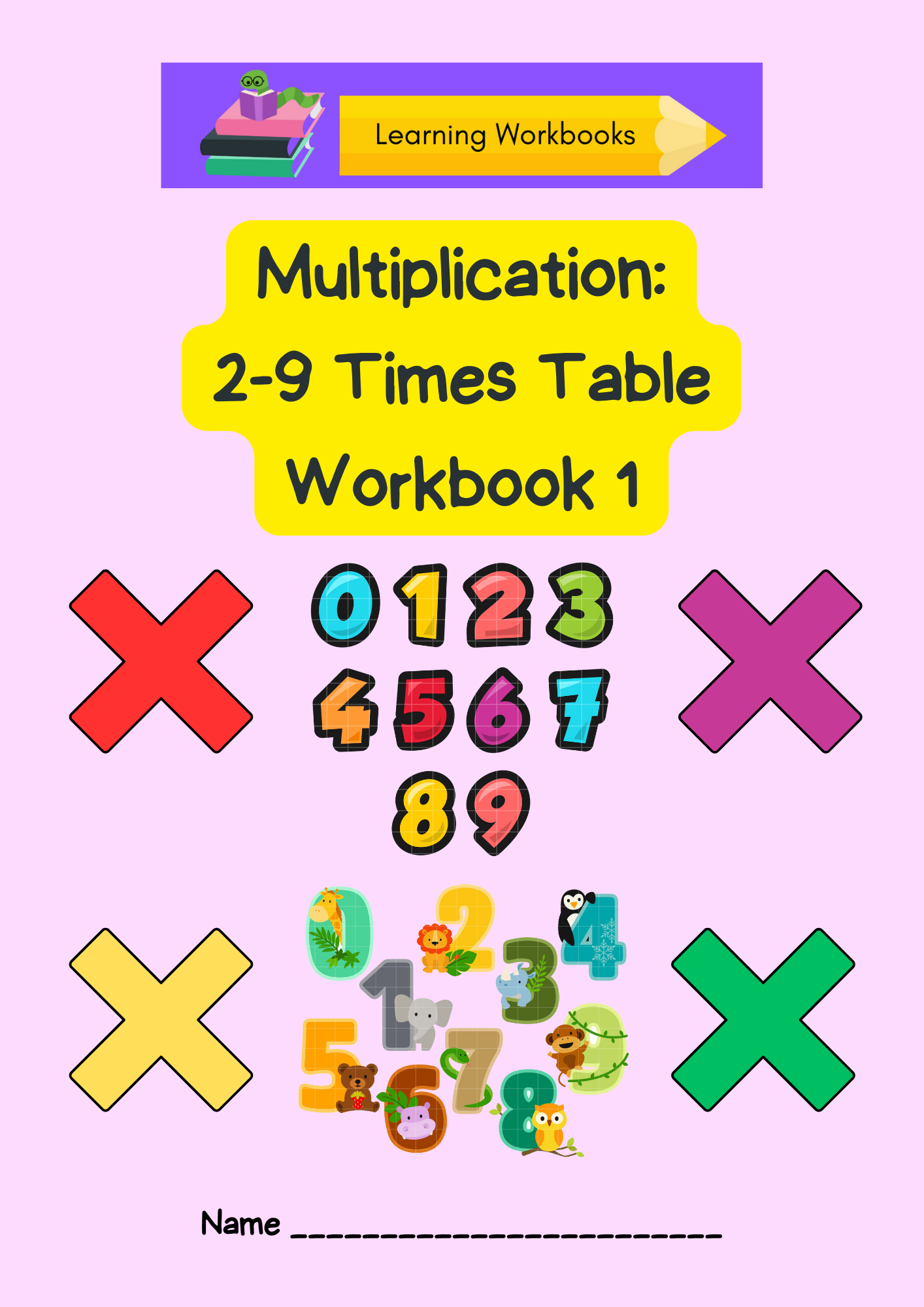 Multiplication: 2-9 Times Table Workbook 1 (downloadable digital product)