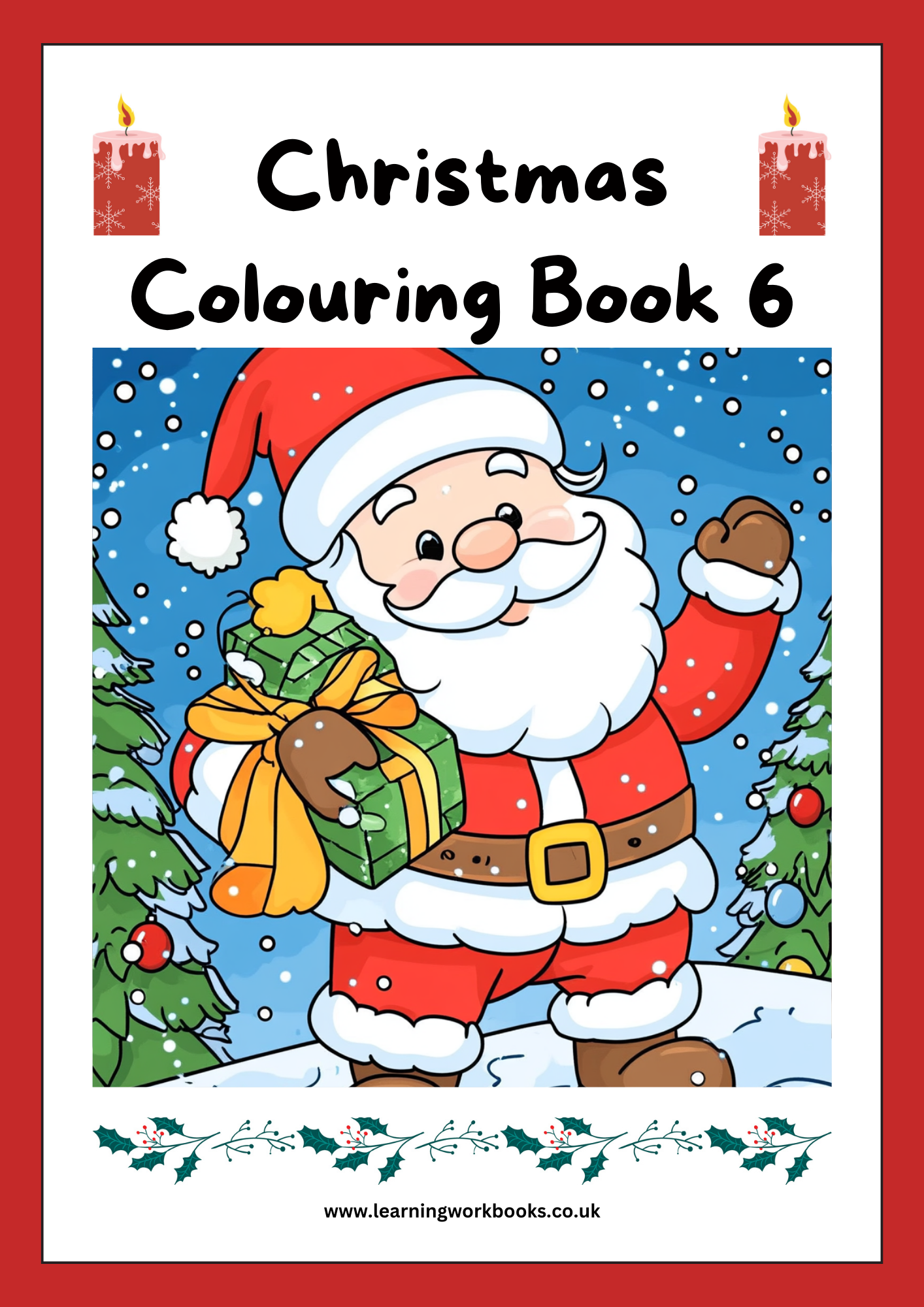 Christmas Colouring Book 6 (downloadable digital product)