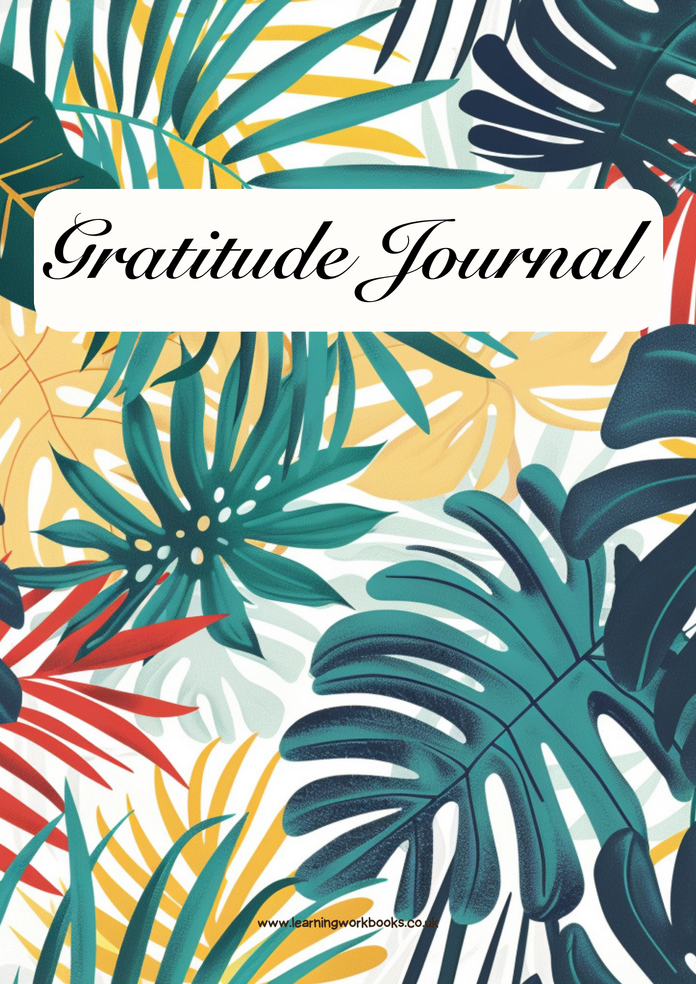 Jungle Patterns Gratitude Journal 8 (downloadable digital product)