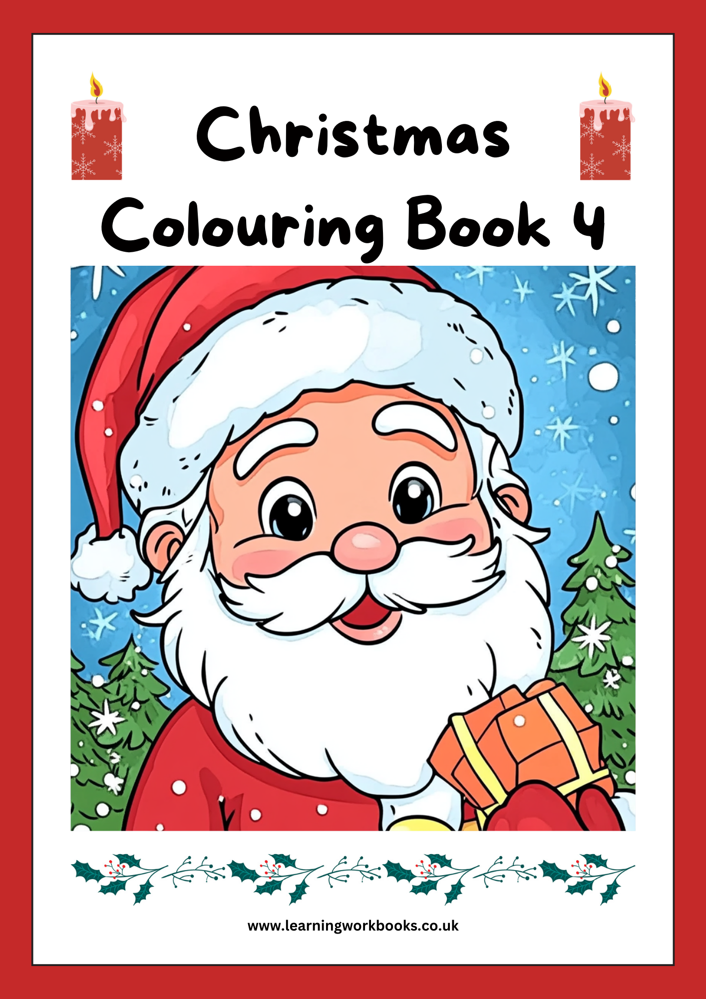 Christmas Colouring Book 4 (downloadable digital product)
