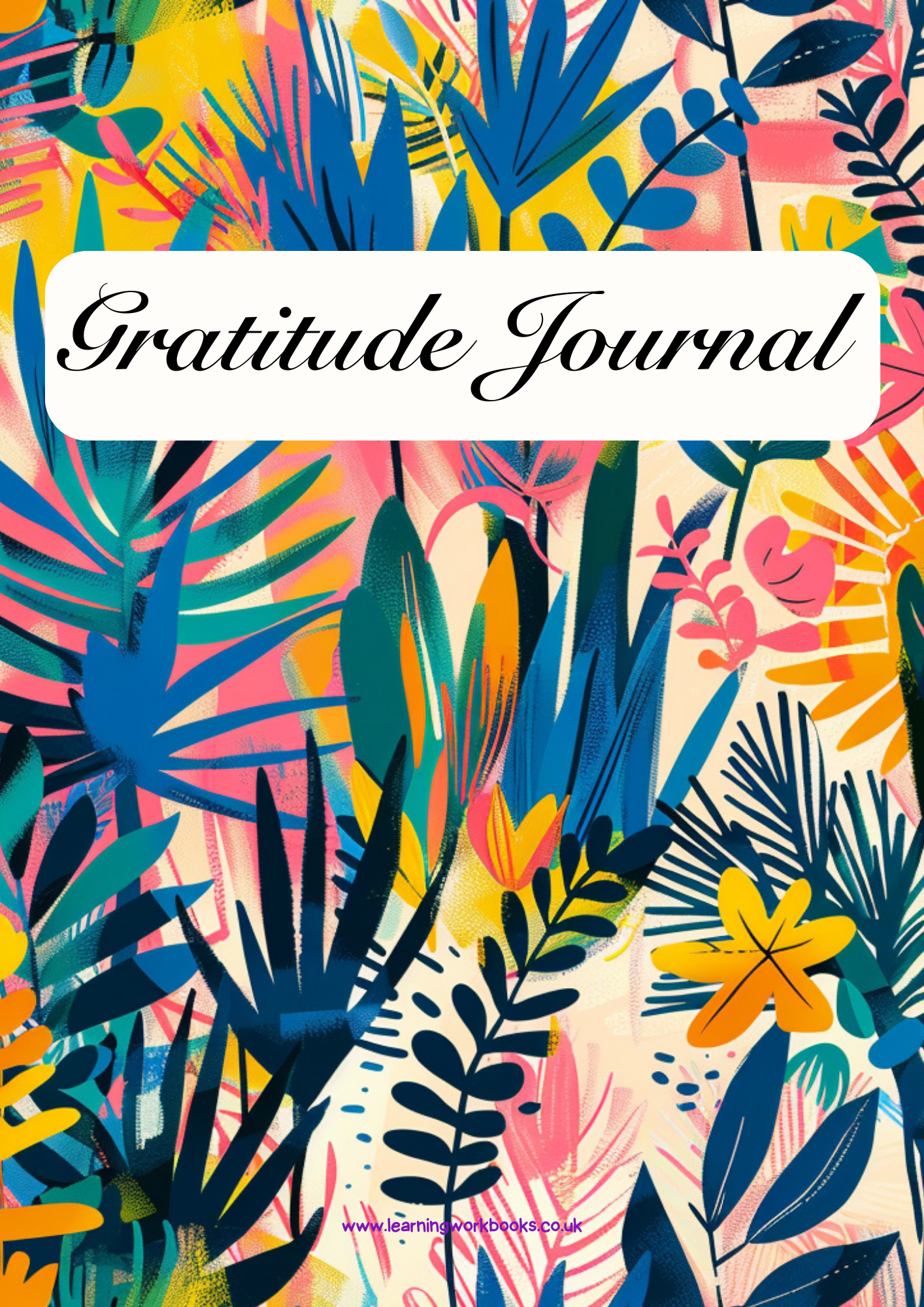 Jungle Patterns Gratitude Journal 5 (downloadable digital product)