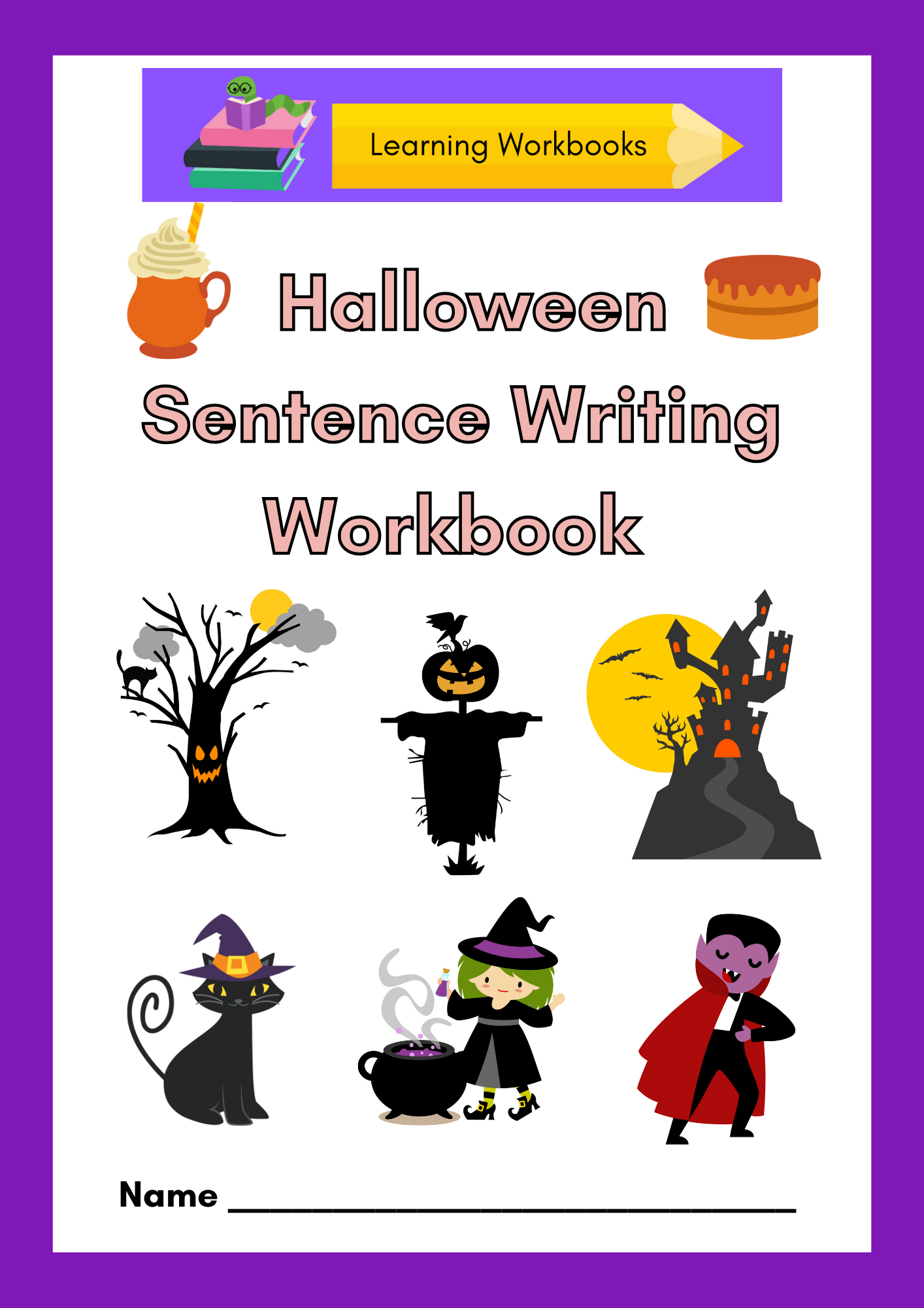 Halloween Sentence Writing Workbook (downloadable digital product)