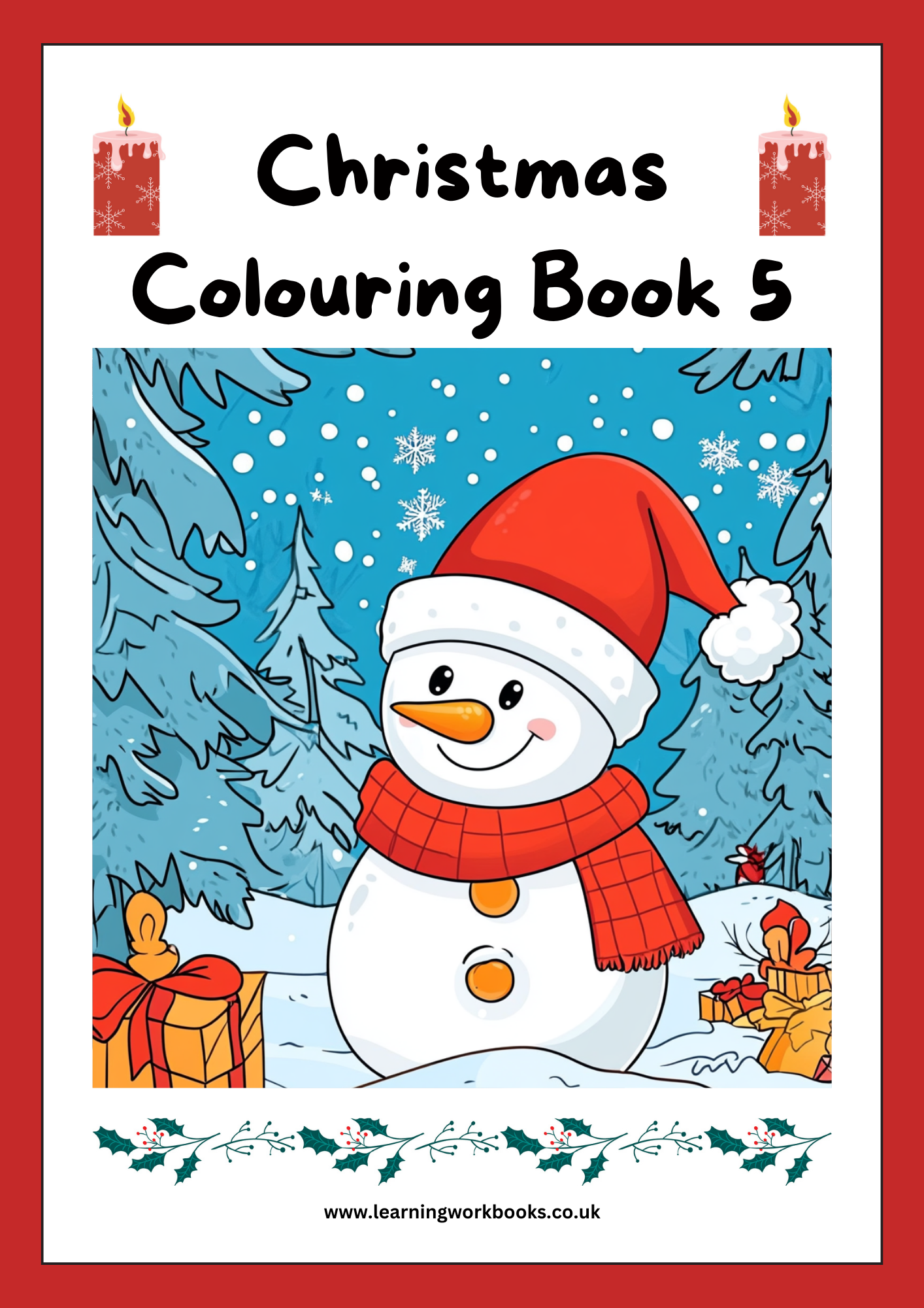 Christmas Colouring Book 5 (downloadable digital product)