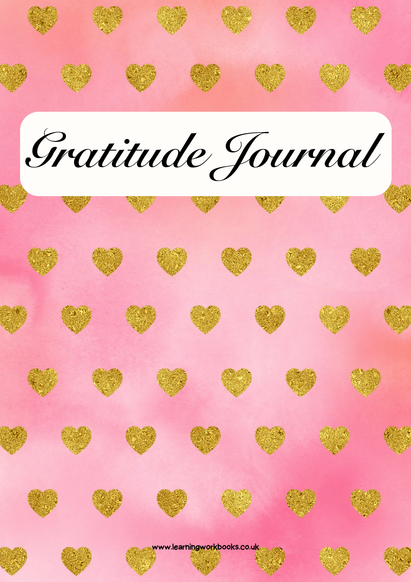Gold Heart Gratitude Journal 3 (downloadable digital product)