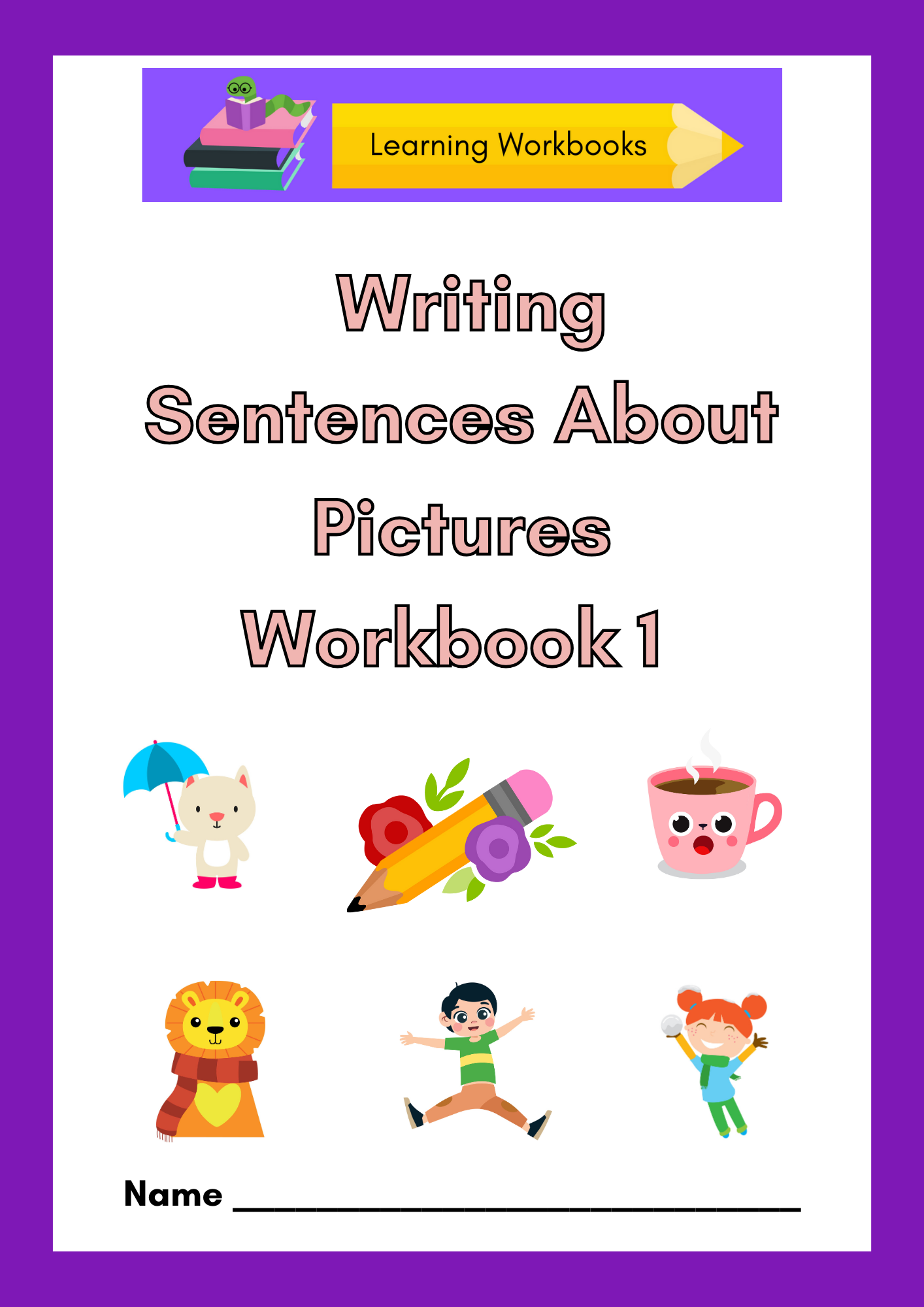 Writing Sentences About Pictures Workbook 1 (downloadable digital product)