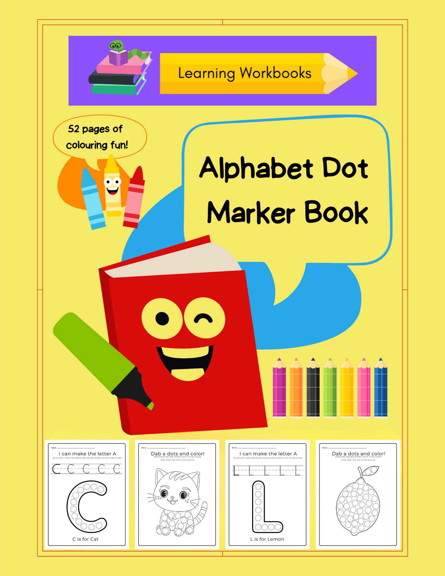 Alphabet Dot Marker Book (downloadable digital product)