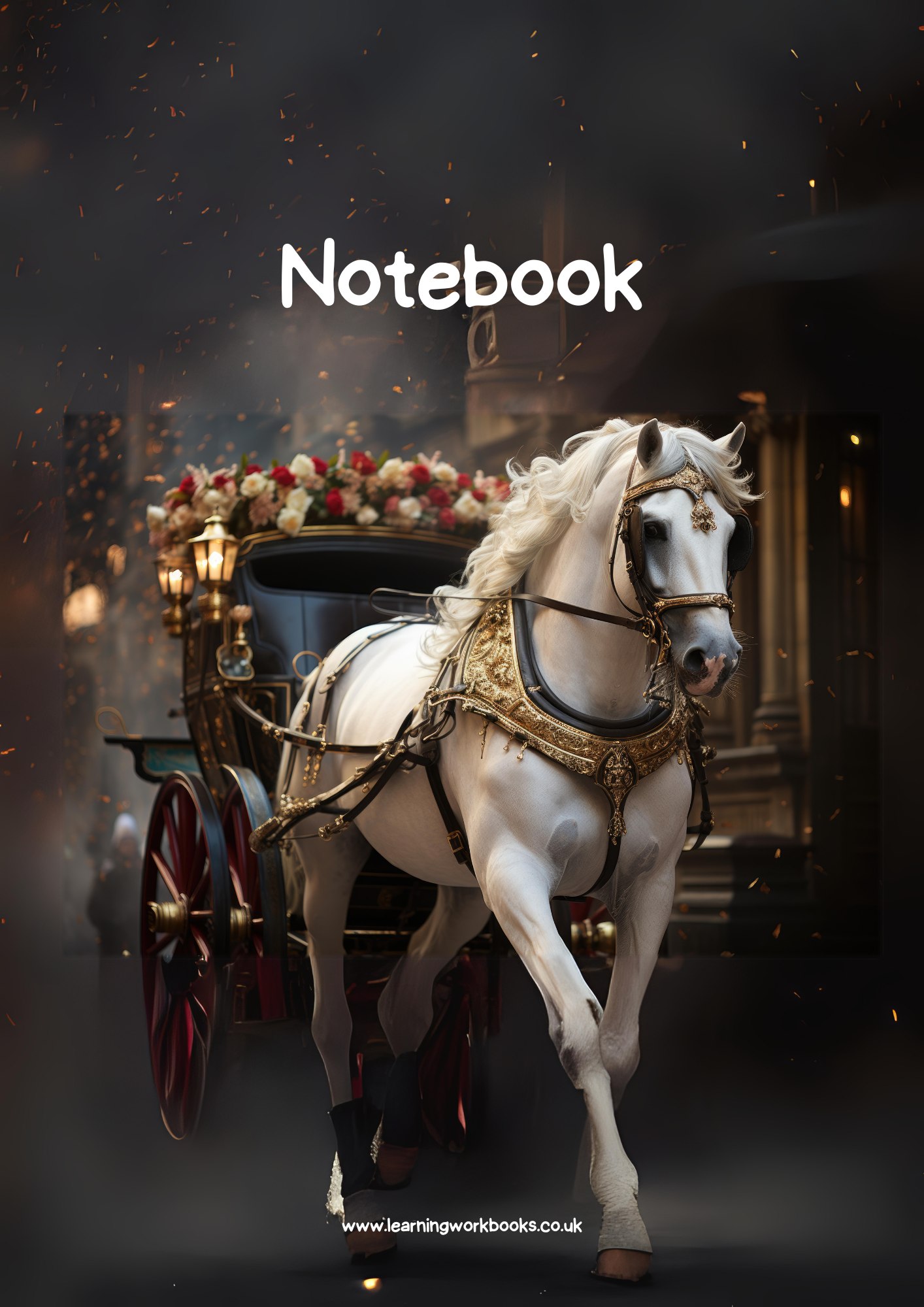 Horse A4 Lined Notebook 7 (downloadable digital product)