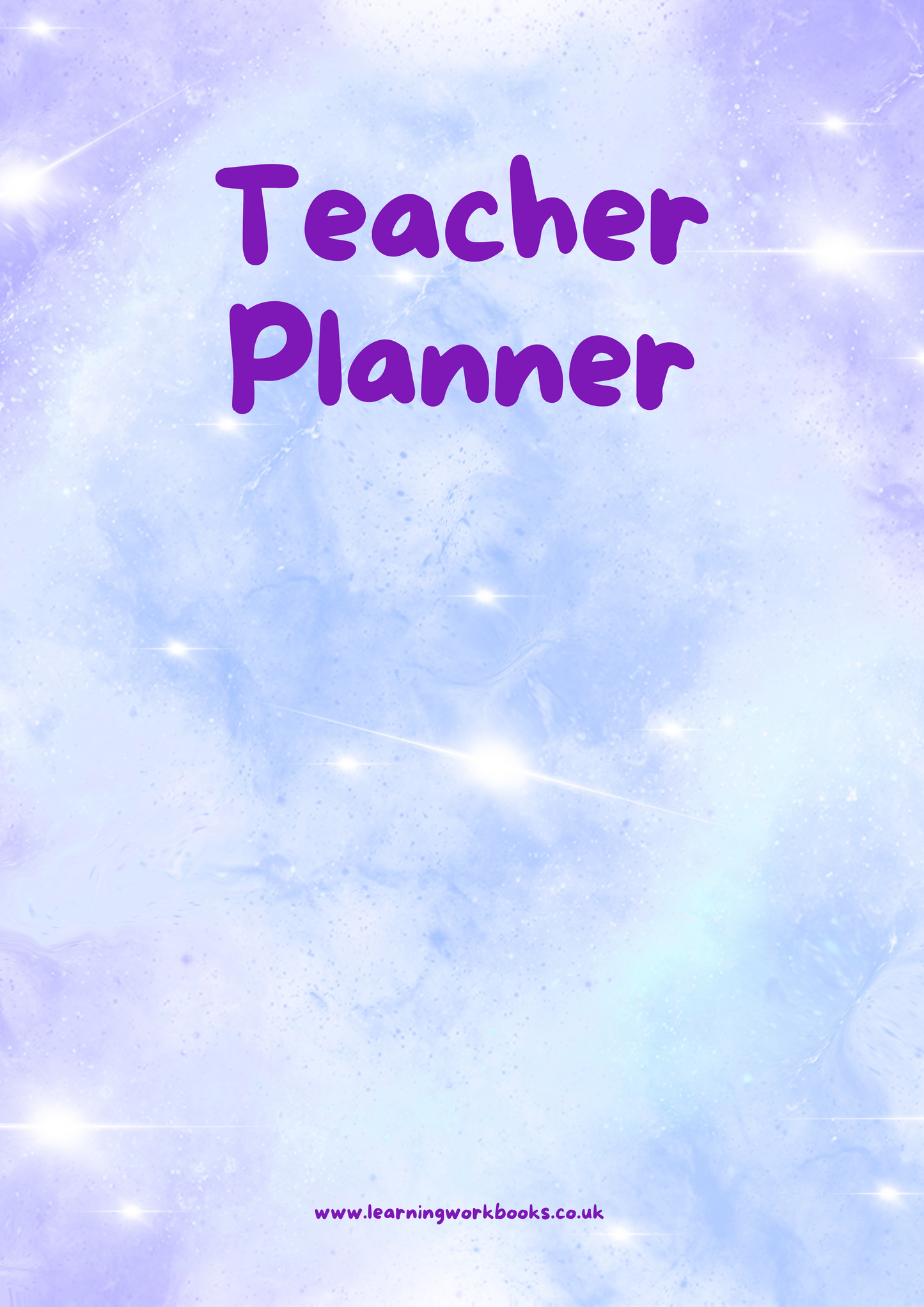Blue Galaxy Teacher Planner (downloadable digital product)