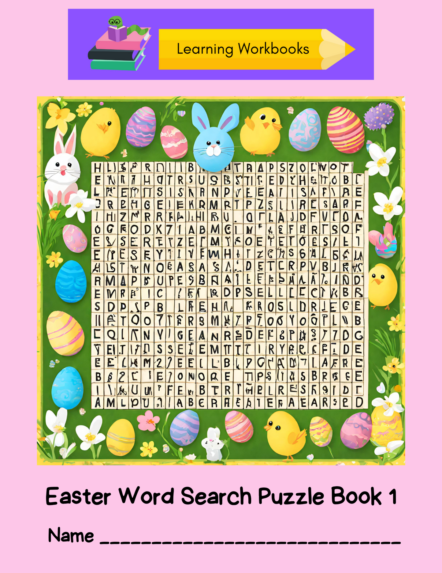 Easter Word Search Puzzle Book 1 (downloadable digital product)