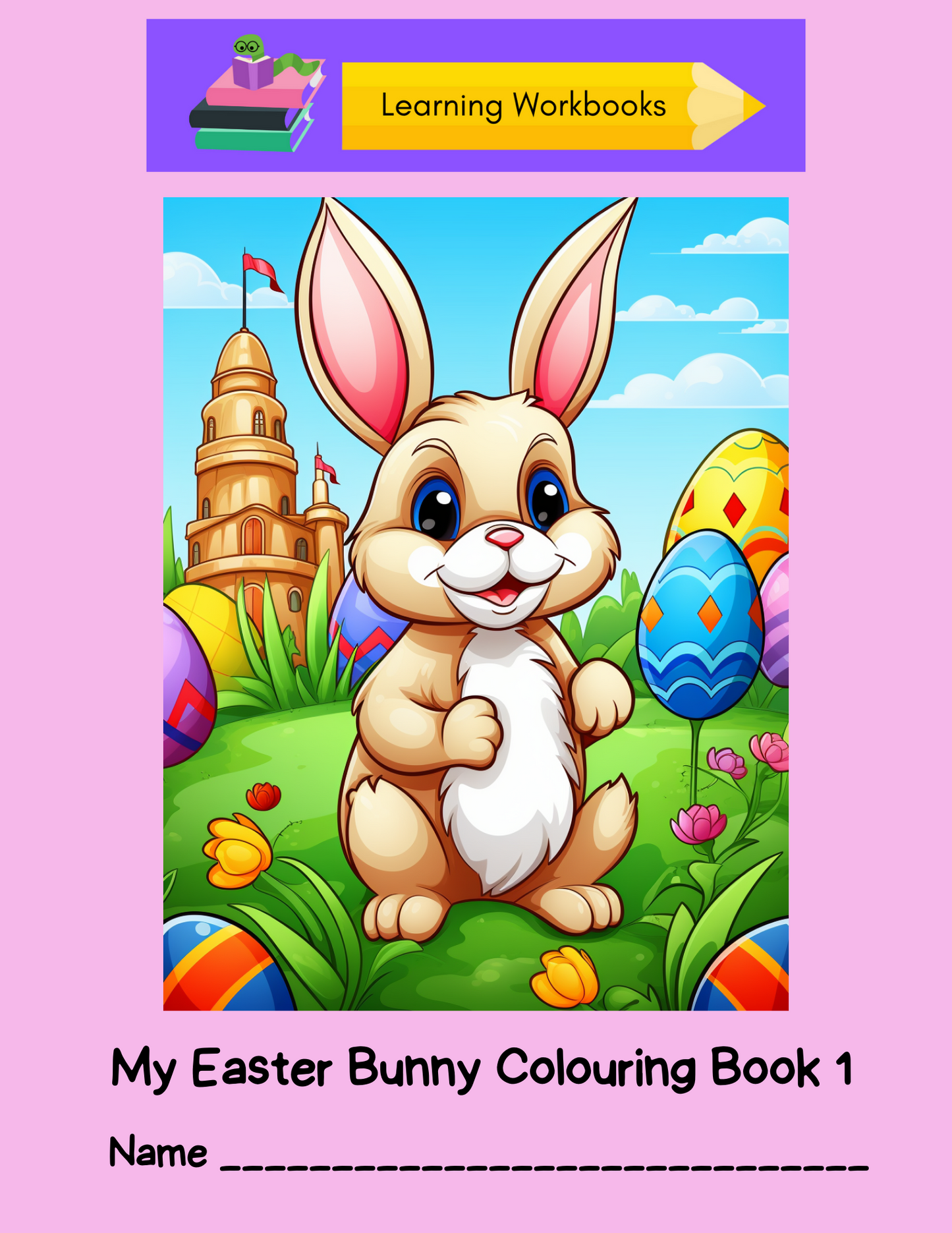 My Easter Bunny Colouring Book 1 (downloadable digital product)