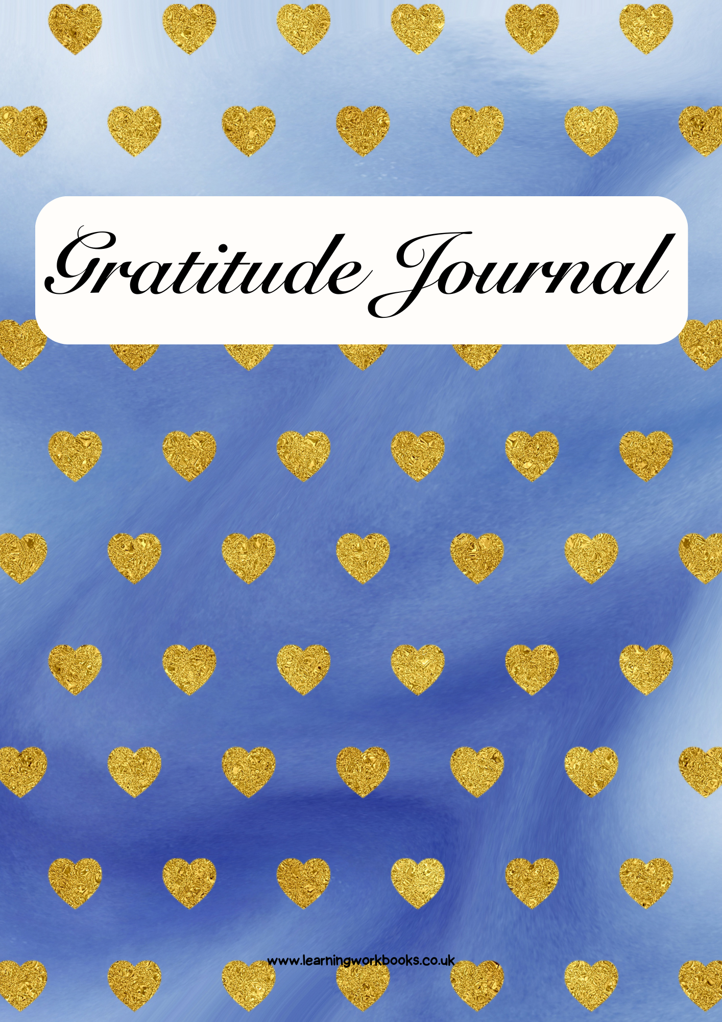 Gold Heart Gratitude Journal 2 (downloadable digital product)