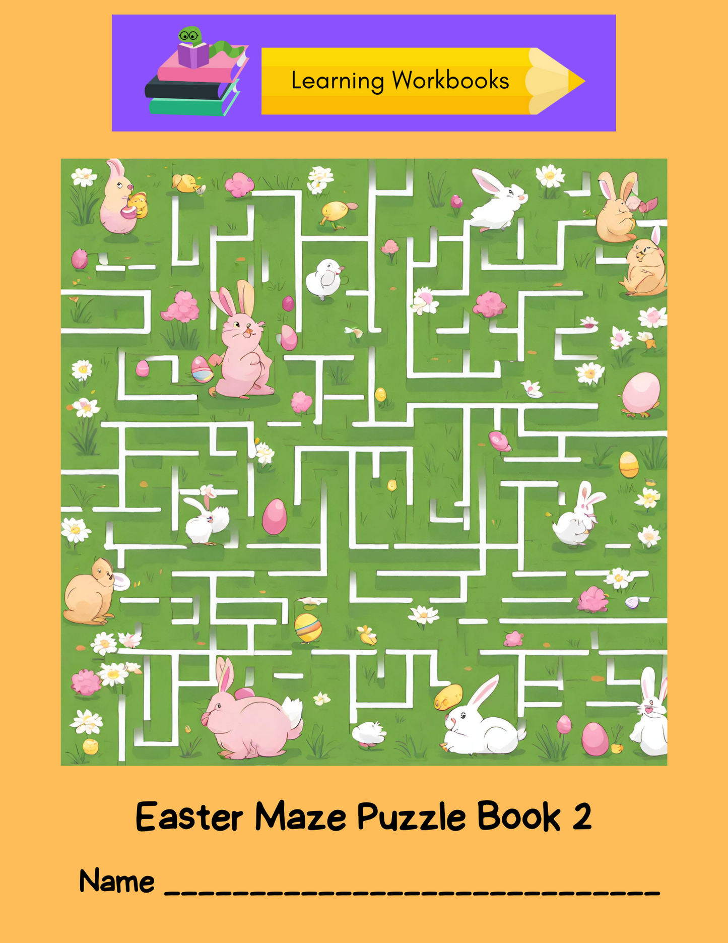Easter Maze Puzzle Book 2 (downloadable digital product)
