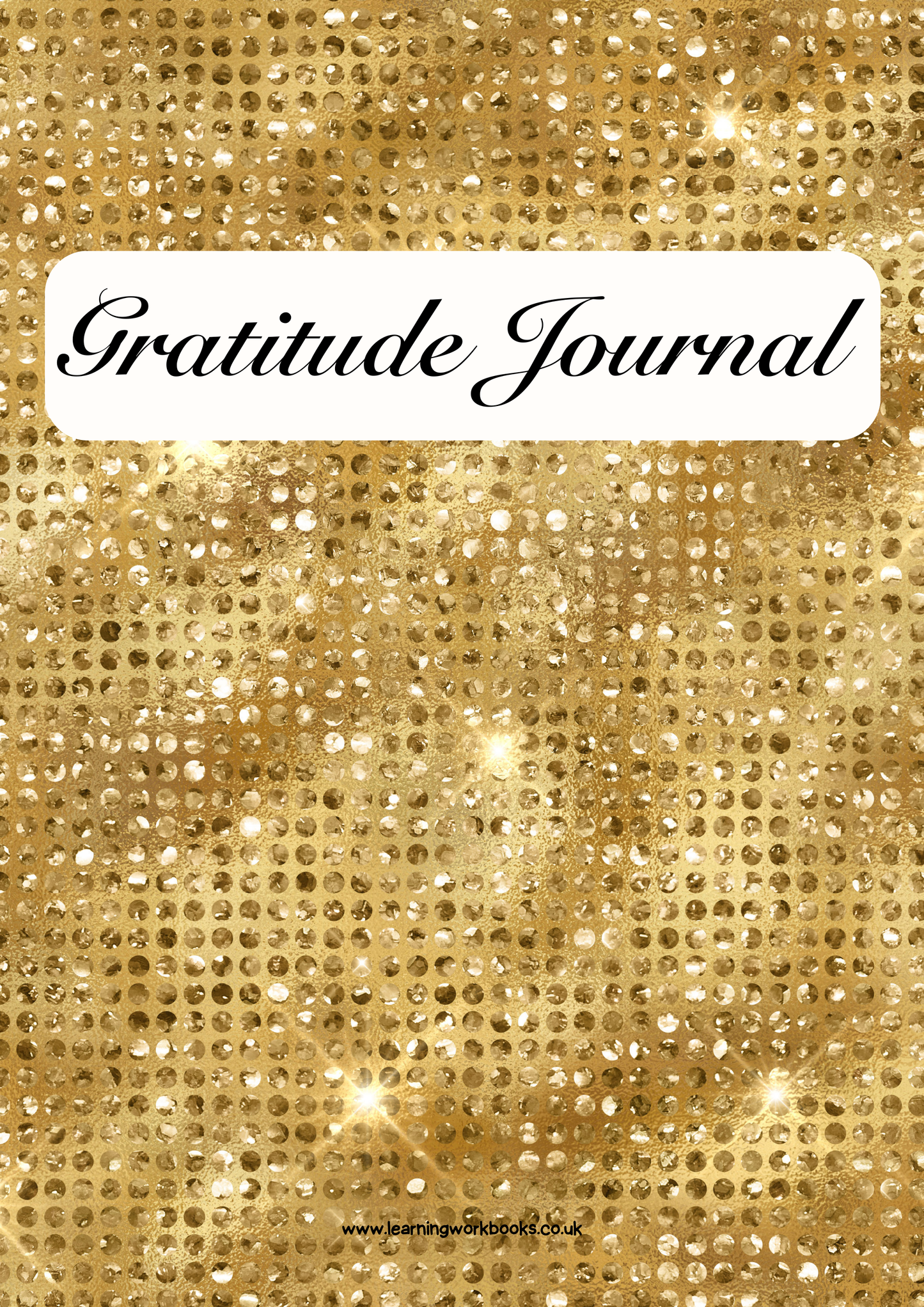 Gold Diamond Stud Gratitude Journal (downloadable digital product)