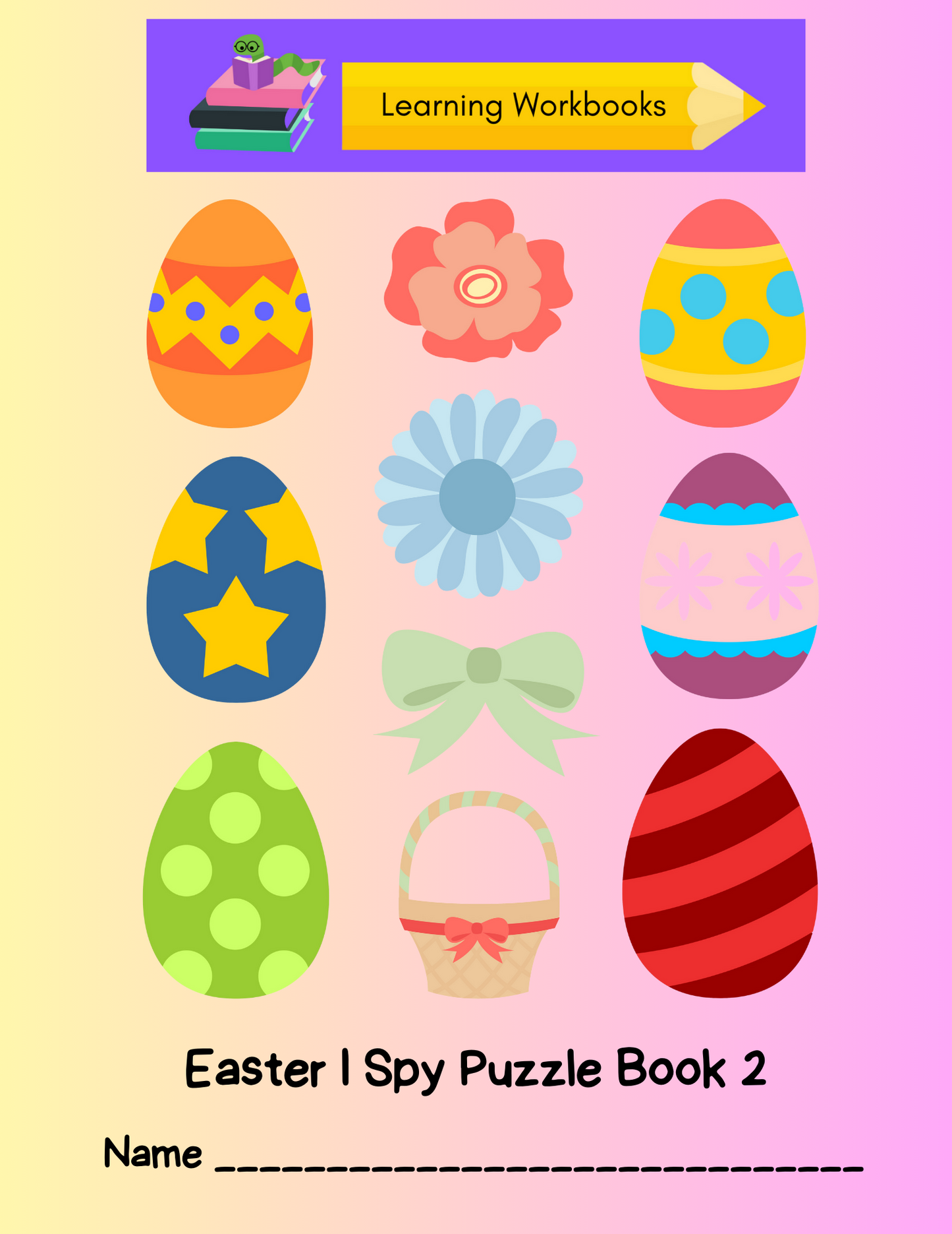 Easter I Spy Puzzle Book 2 (downloadable digital product)