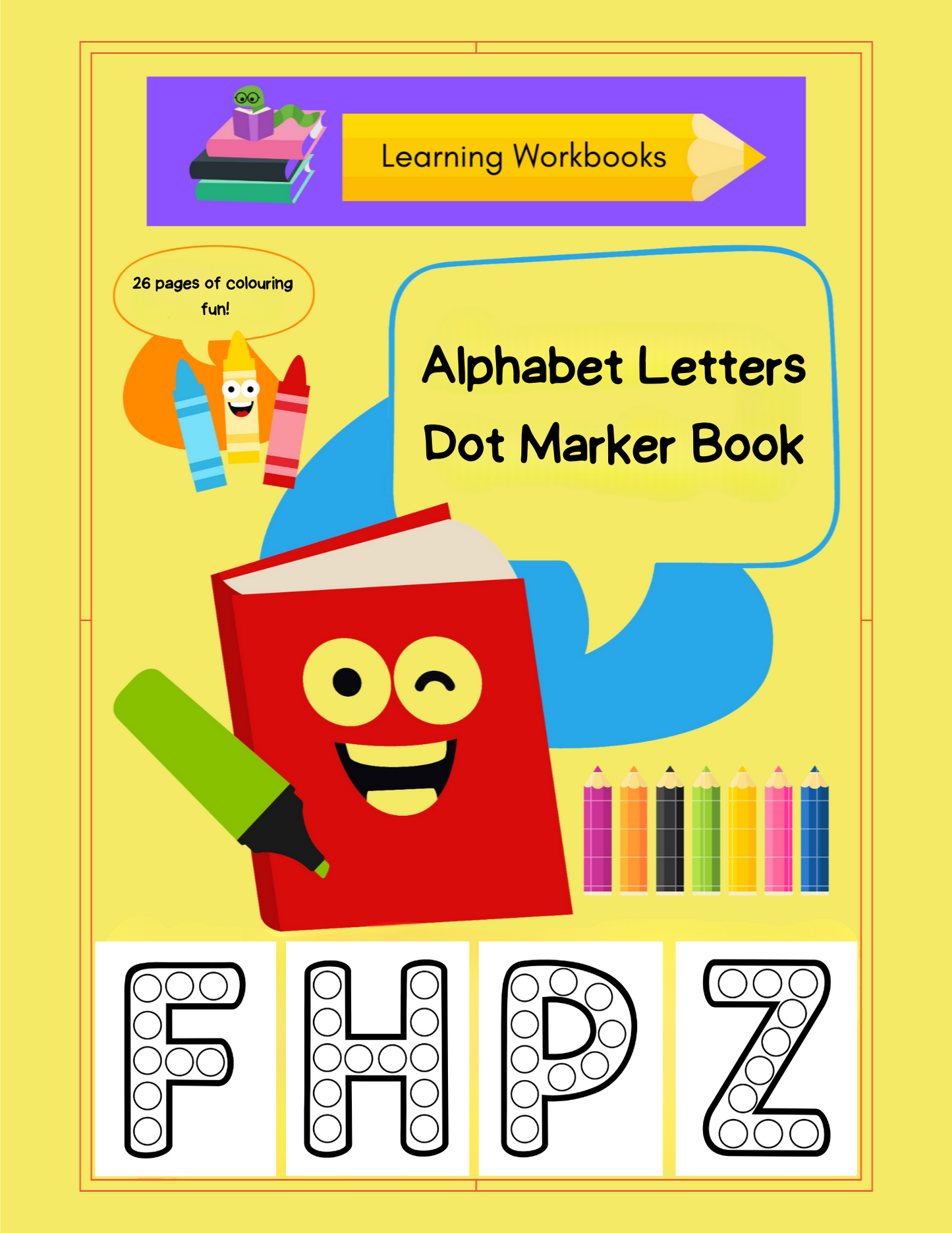 Alphabet Letters Dot Marking Book (downloadable digital product)