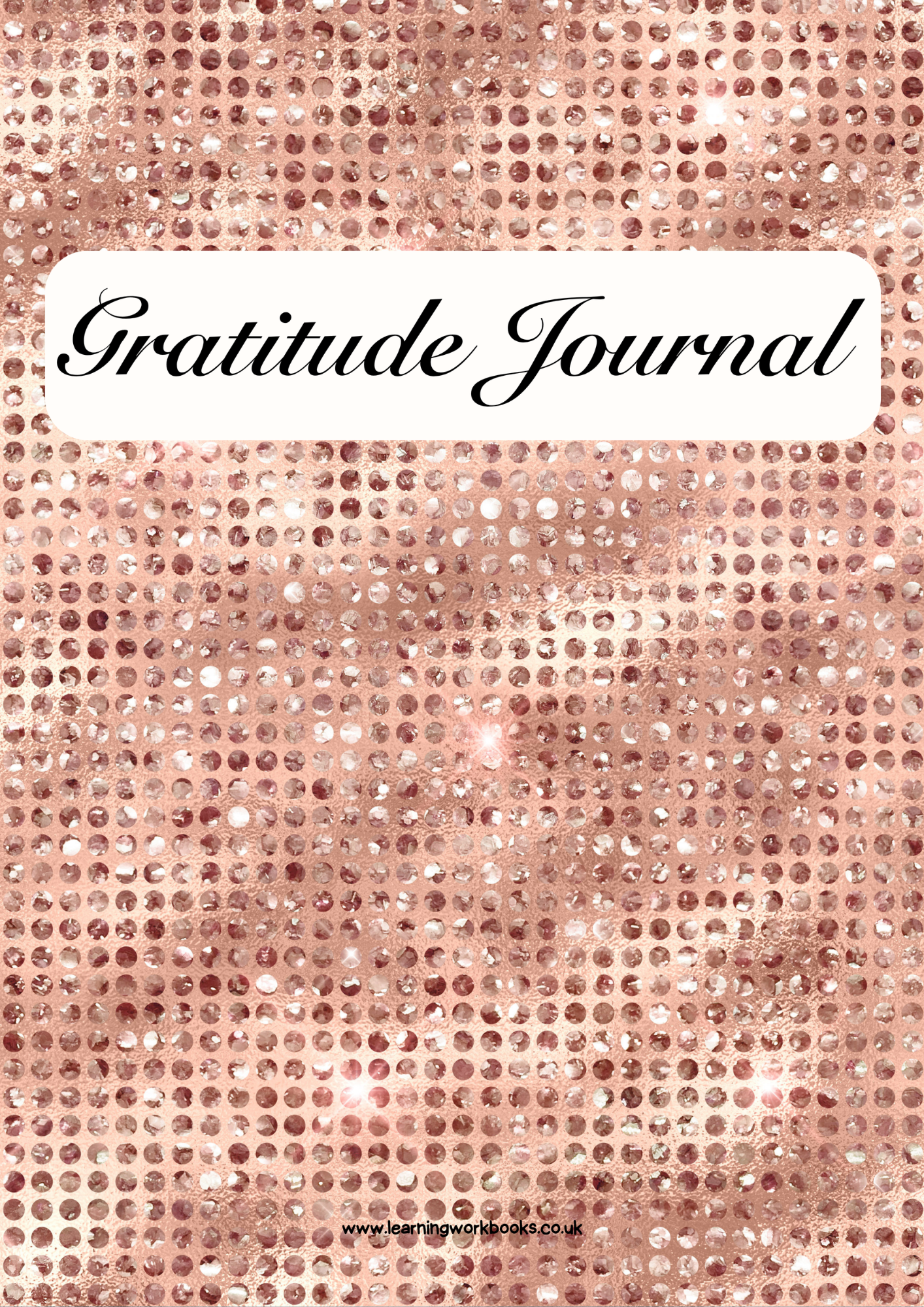 Rose Diamond Stud Gratitude Journal (downloadable digital product)