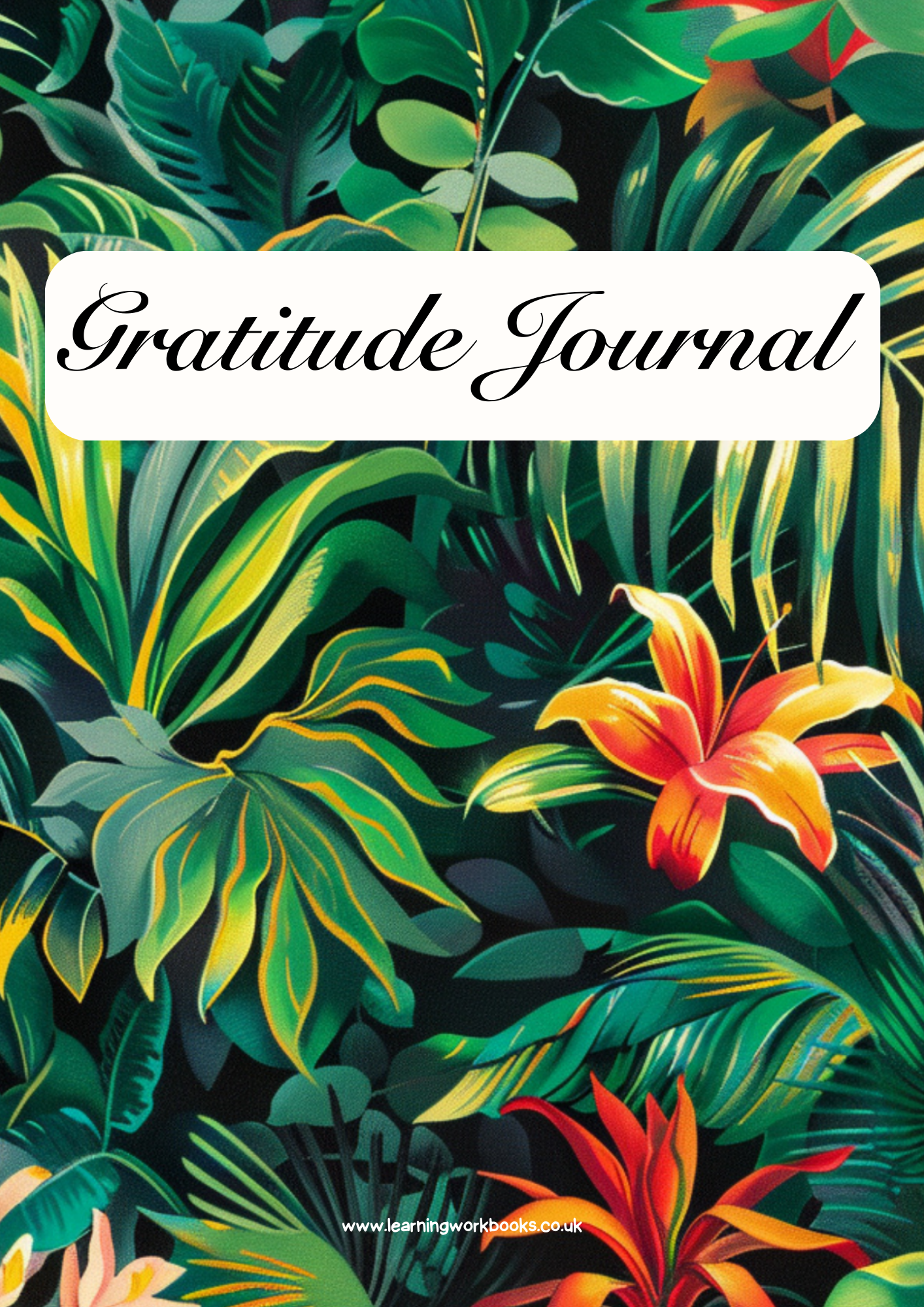 Jungle Patterns Gratitude Journal 2 (downloadable digital product)