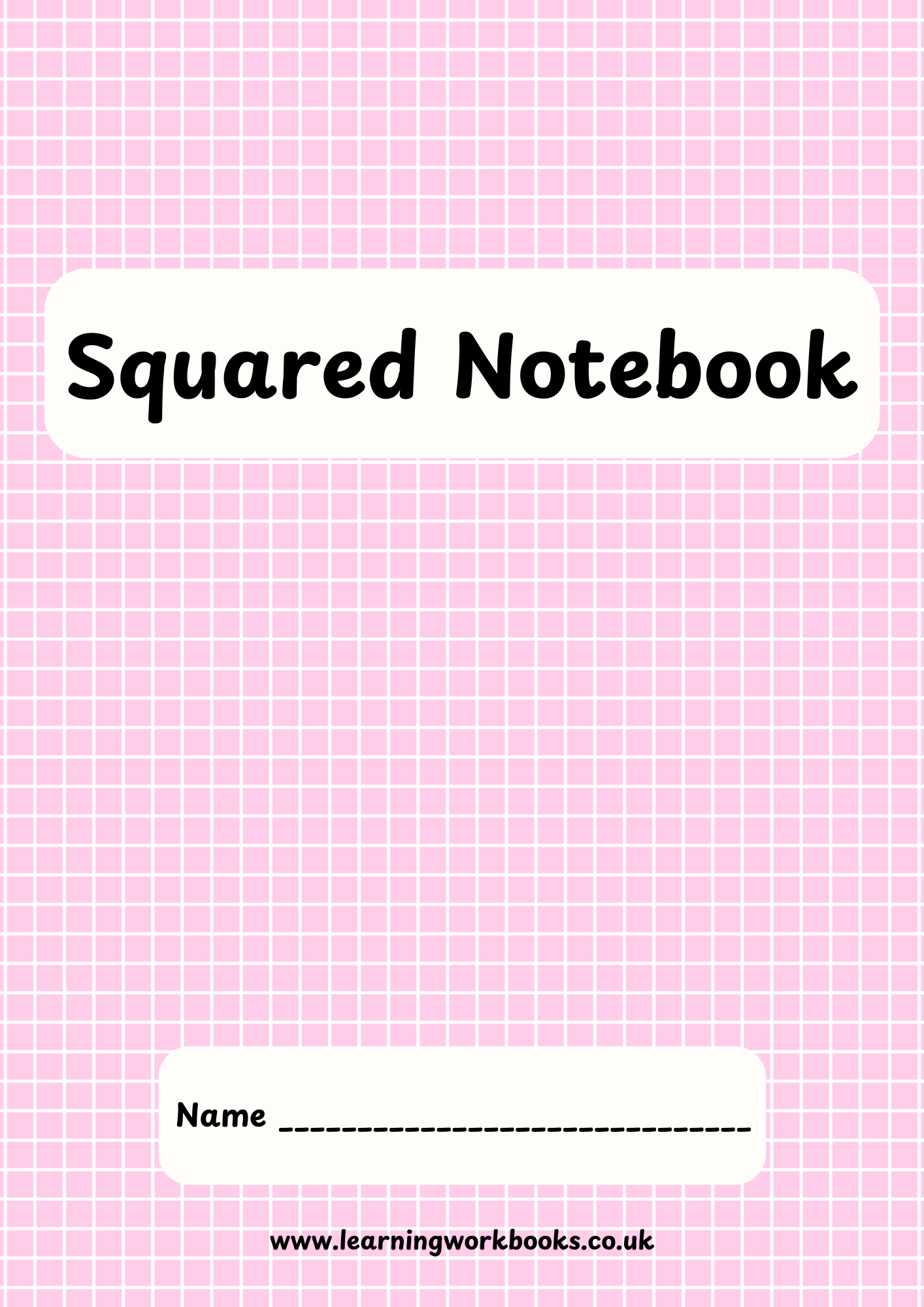 Rainbow 5mm Squared Notebook 3 (downloadable digital product)