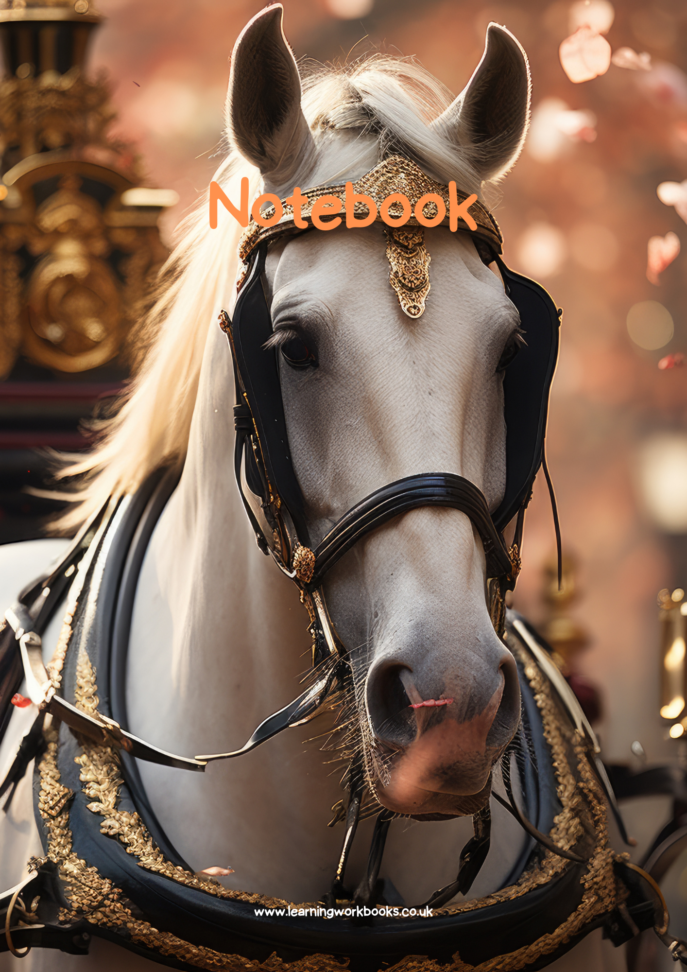 Horse A4 Lined Notebook 8 (downloadable digital product)