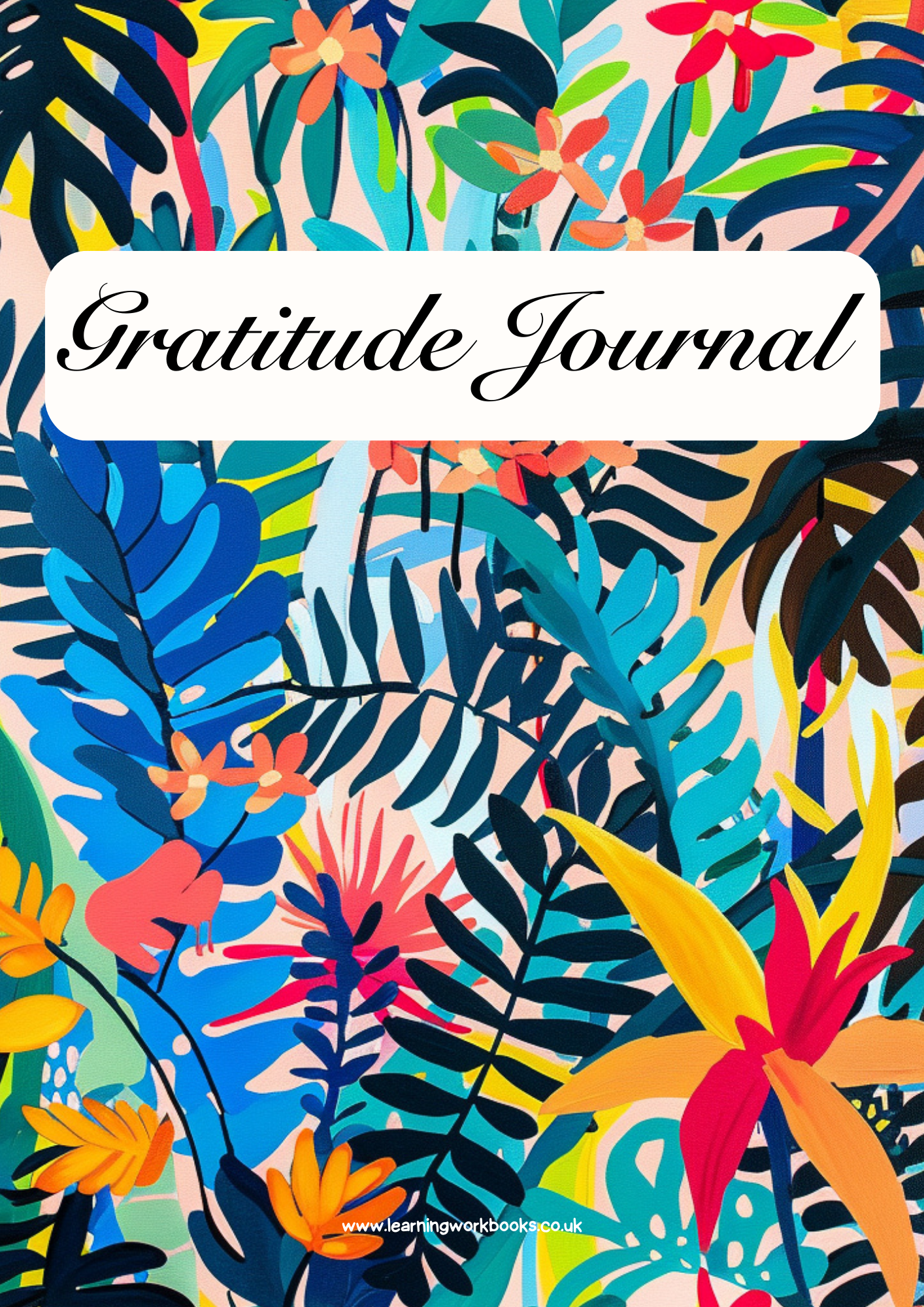 Jungle Patterns Gratitude Journal 3 (downloadable digital product)