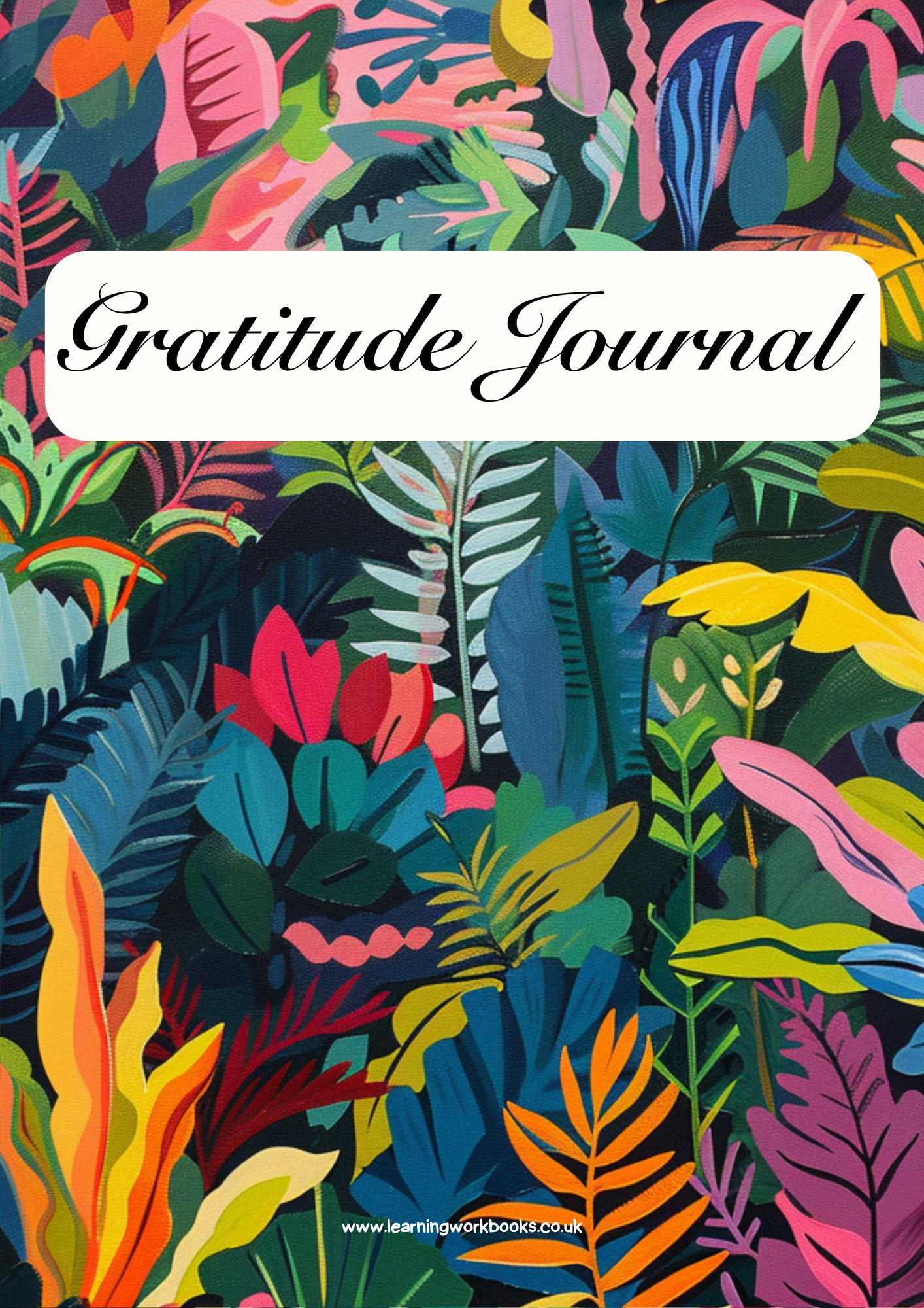 Jungle Patterns Gratitude Journal 1 (downloadable digital product)
