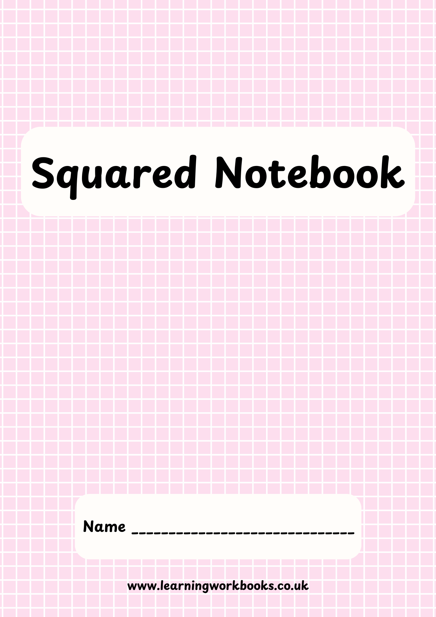 Rainbow 5mm Squared Notebook 2 (downloadable digital product)