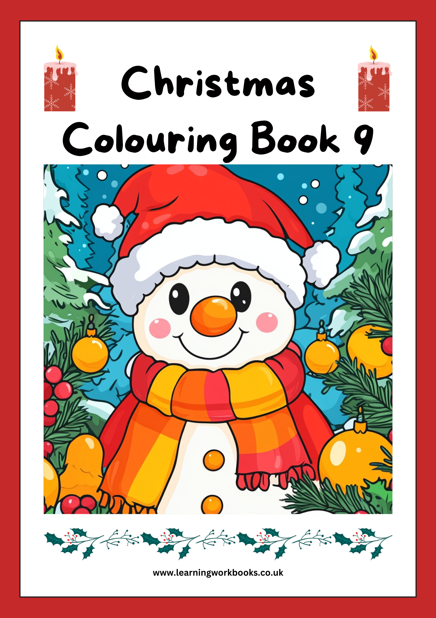 Christmas Colouring Book 9 (downloadable digital product)