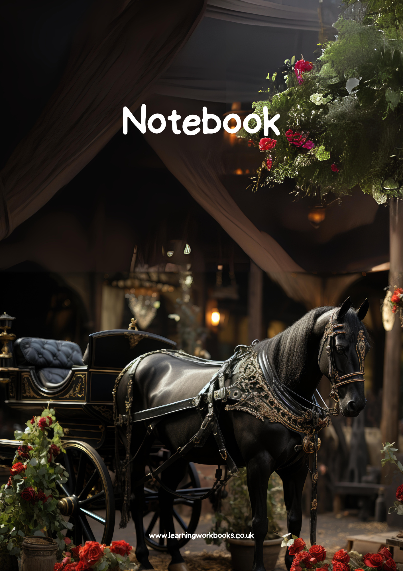 Horse A4 Lined Notebook 5 (downloadable digital product)