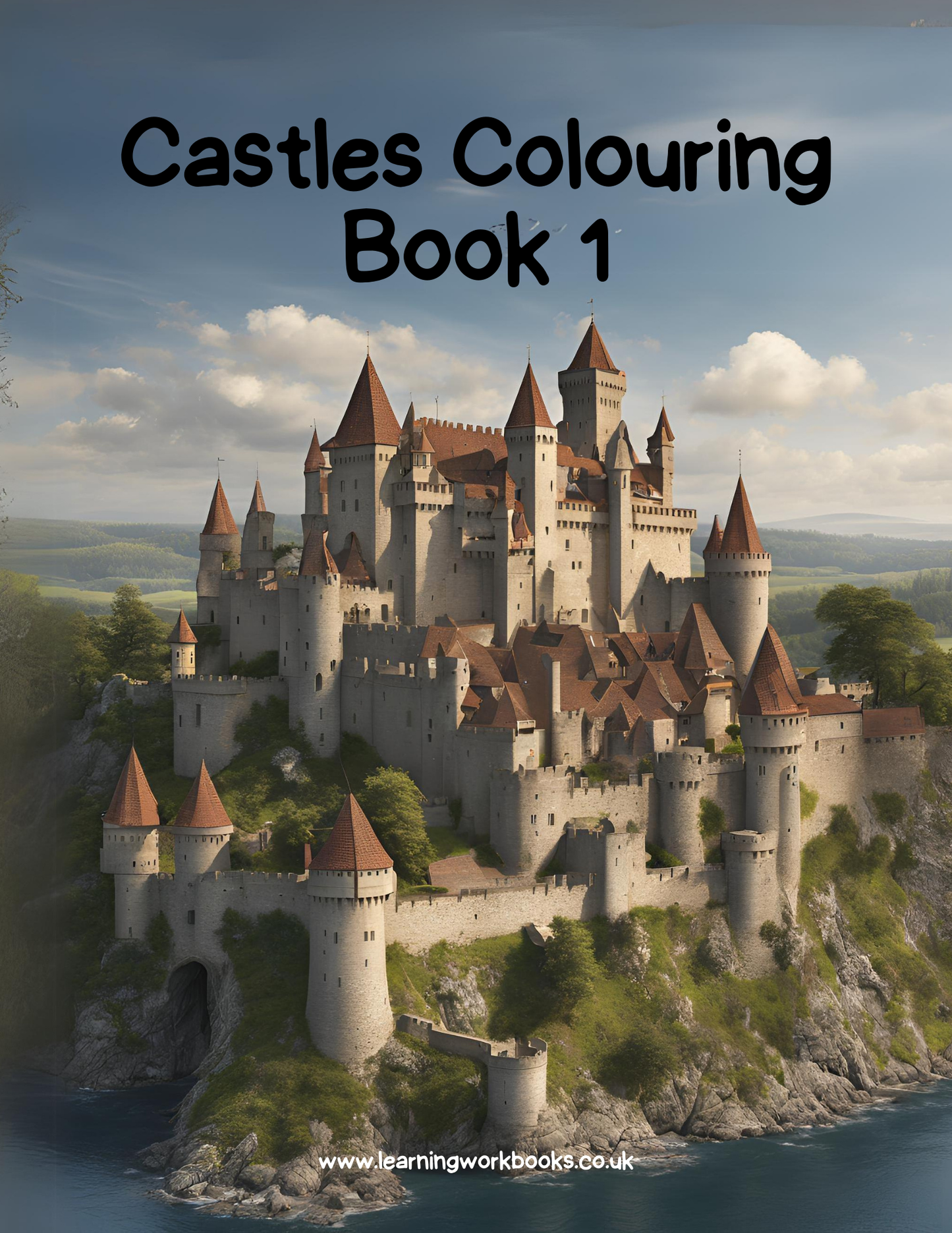 Castles Colouring Book 1 (downloadable digital product)