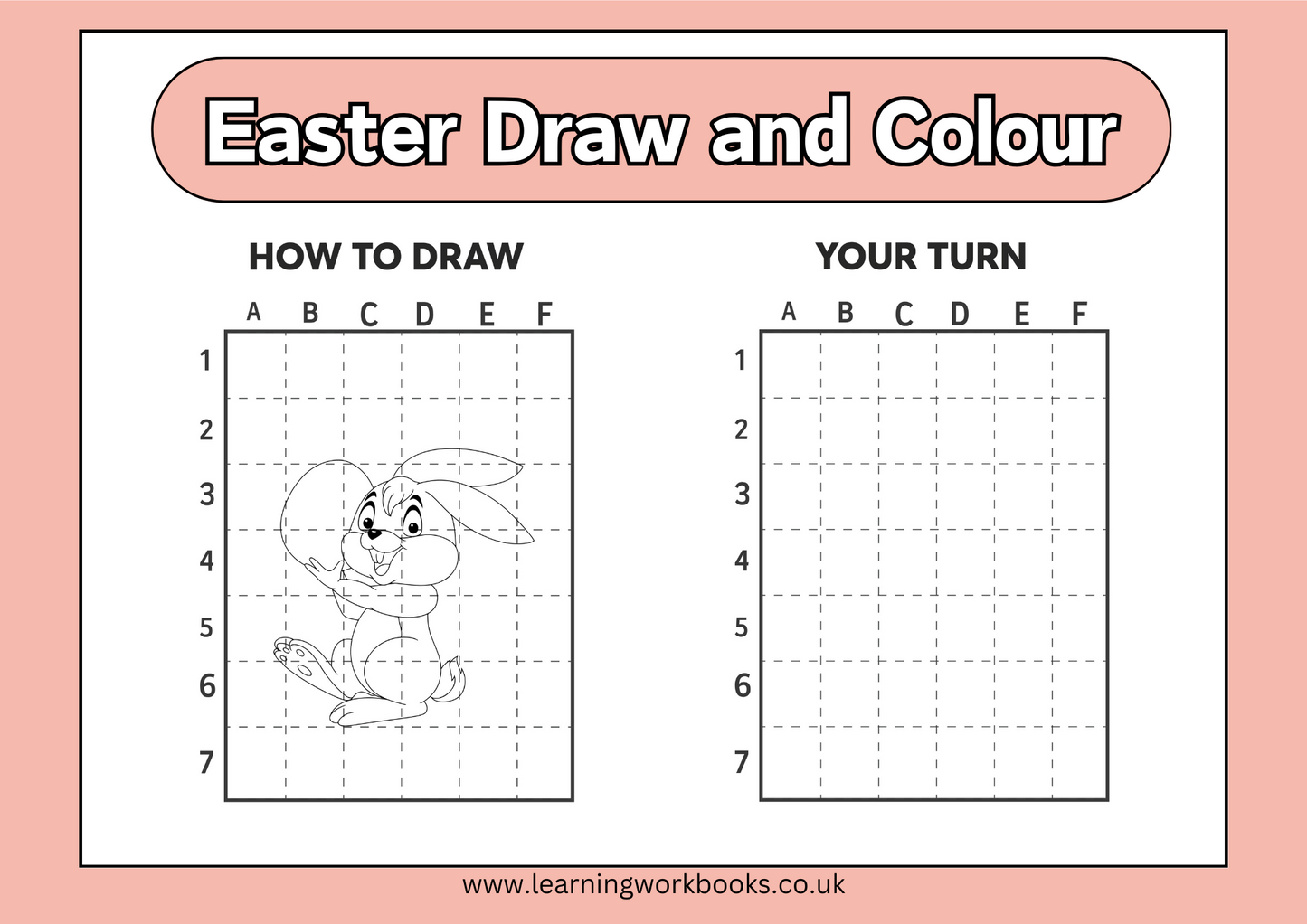 Easter Draw and Colour Book 1 (downloadable digital product)