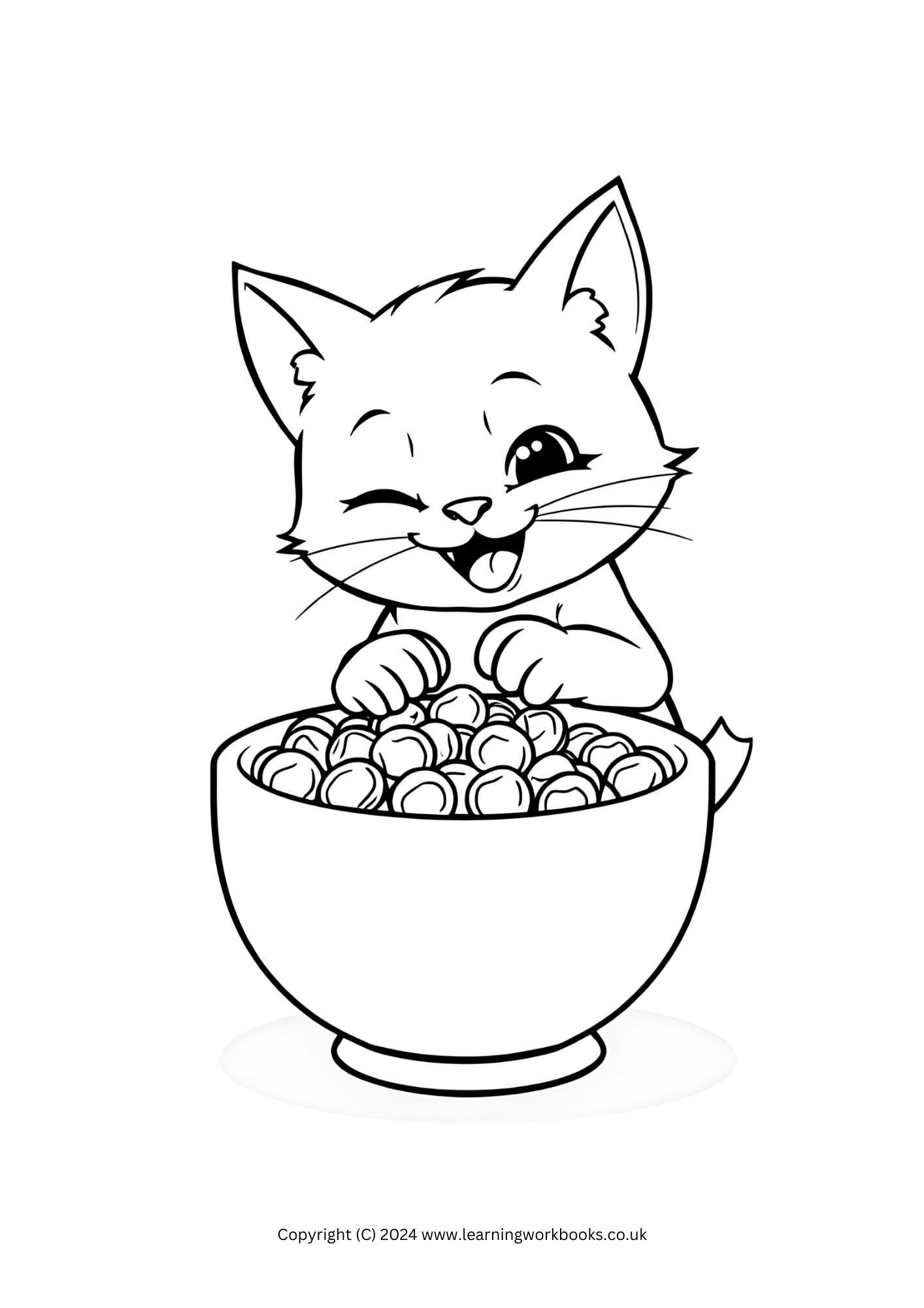 Mischievous Kittens Halloween Colouring Book (downloadable digital product)