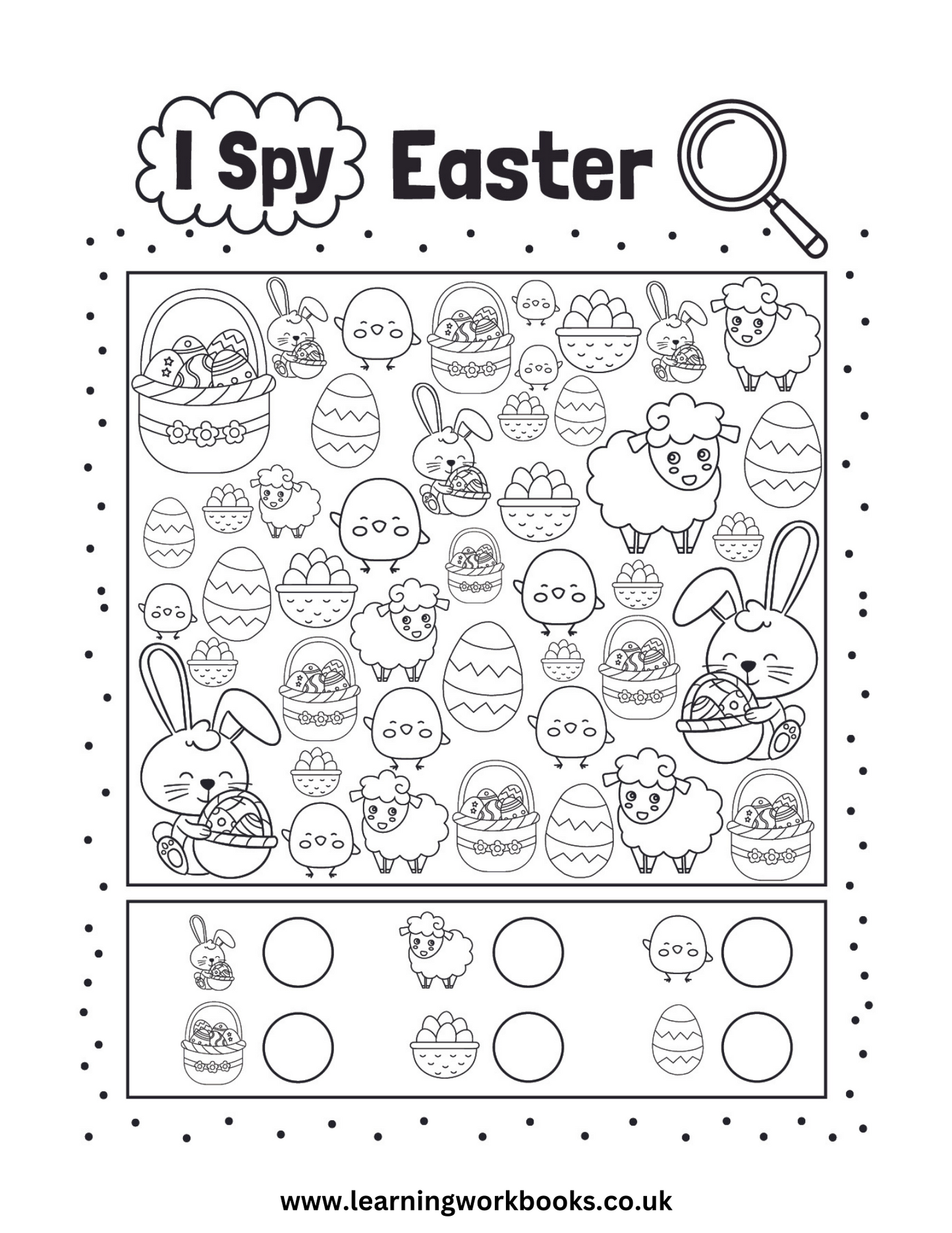 Easter I Spy Puzzle Book 2 (downloadable digital product)