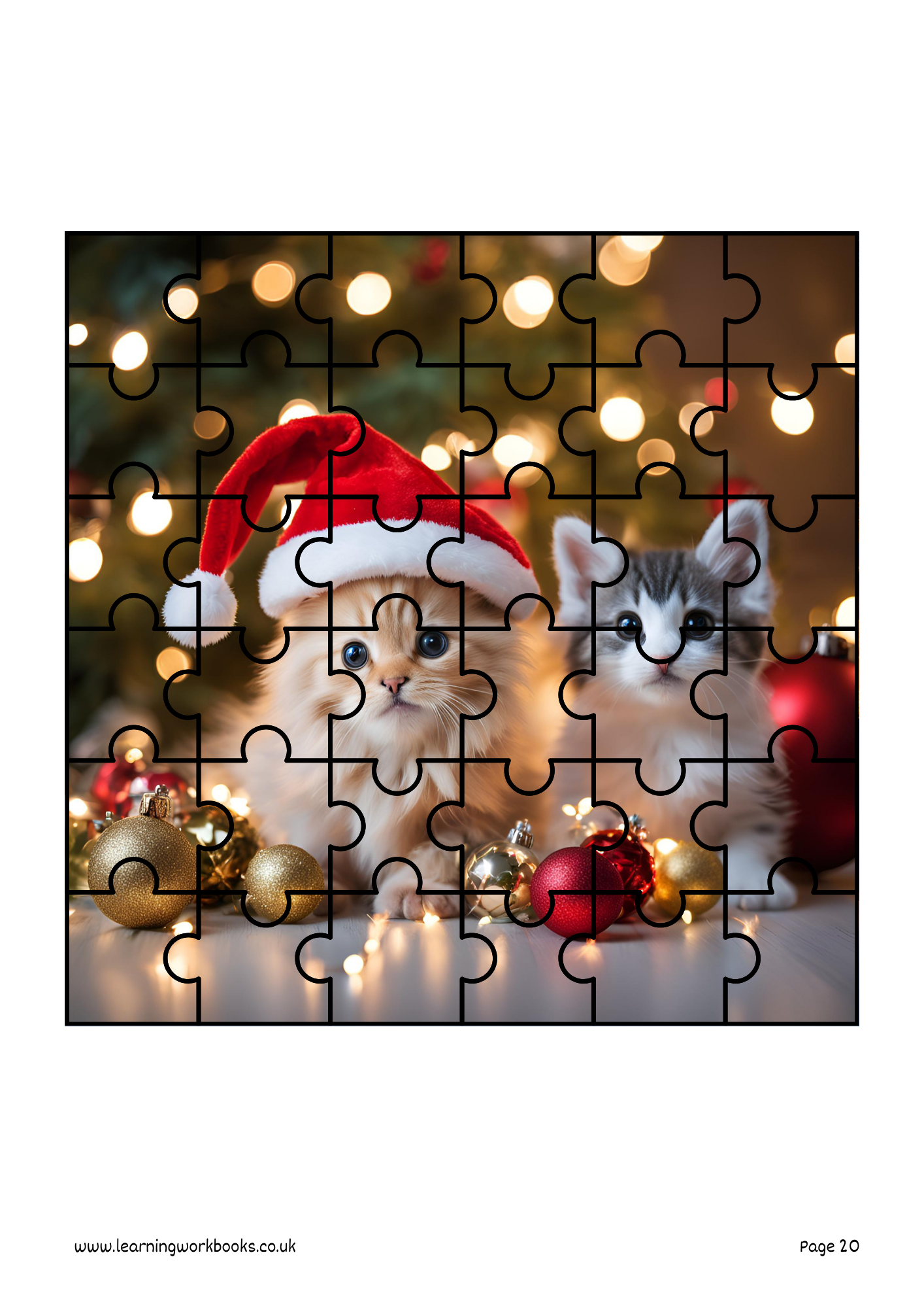Christmas Jigsaw Book 1 (downloadable digital product)