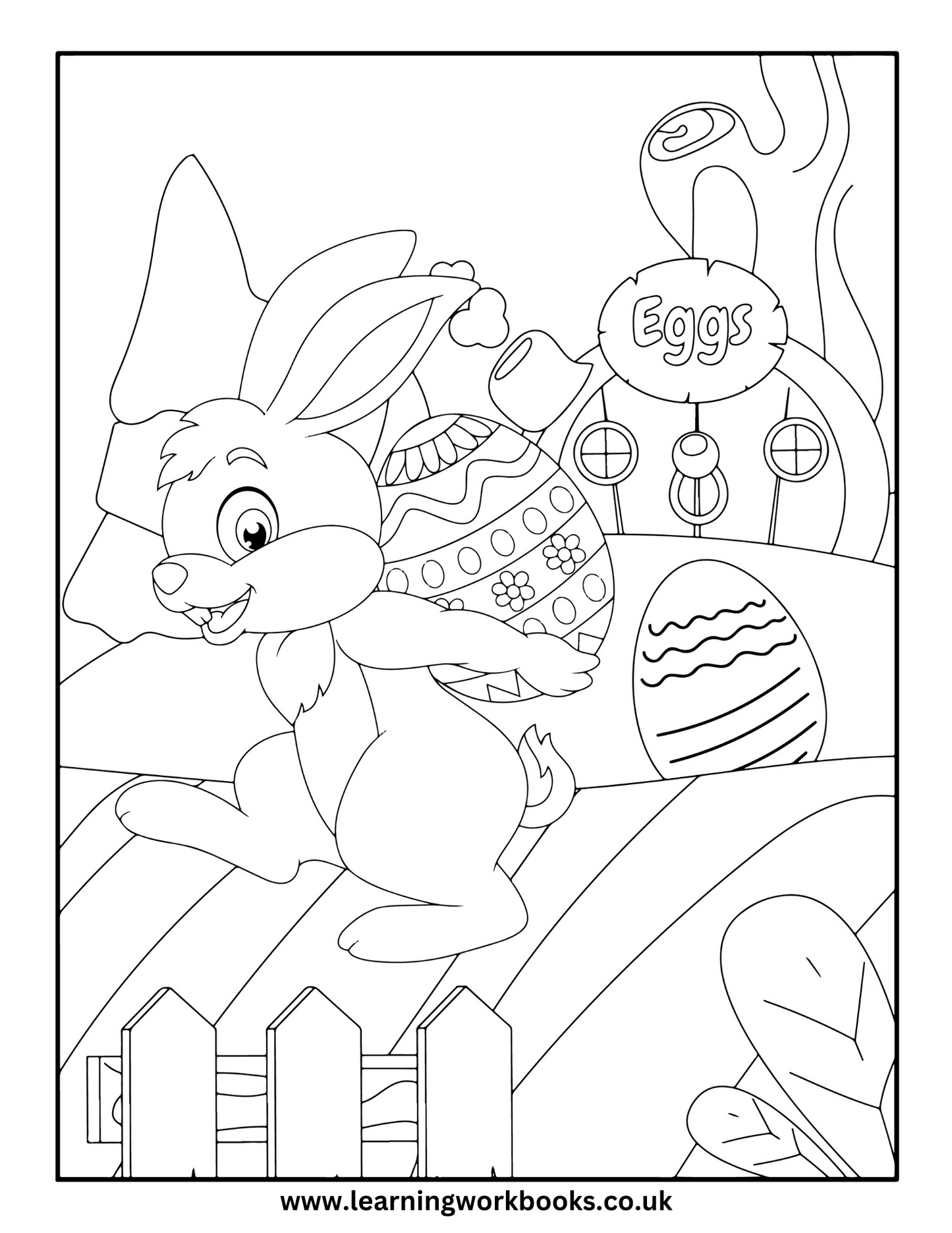 Happy Easter Colouring Book (downloadable digital product)