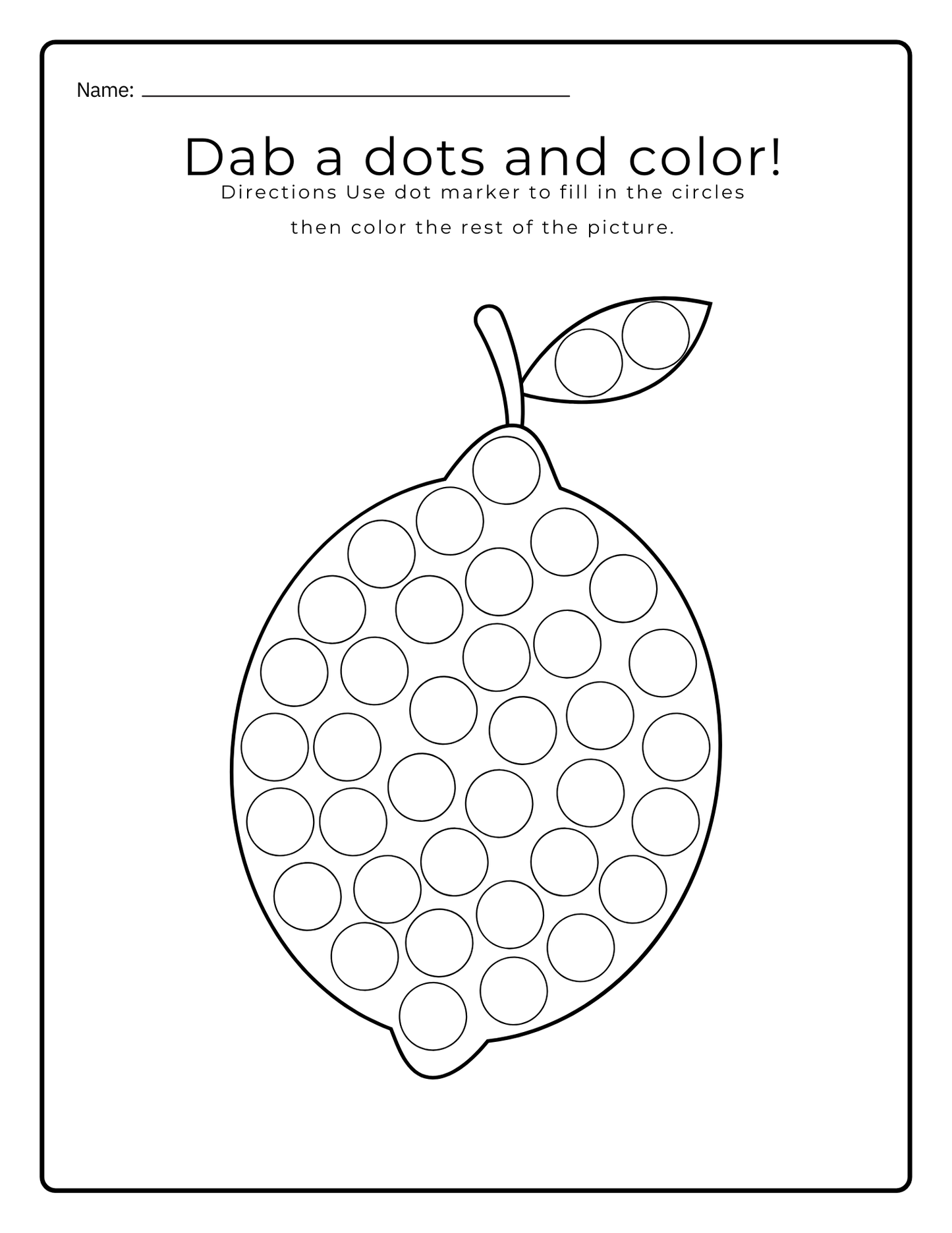 Alphabet Dot Marker Book (downloadable digital product)