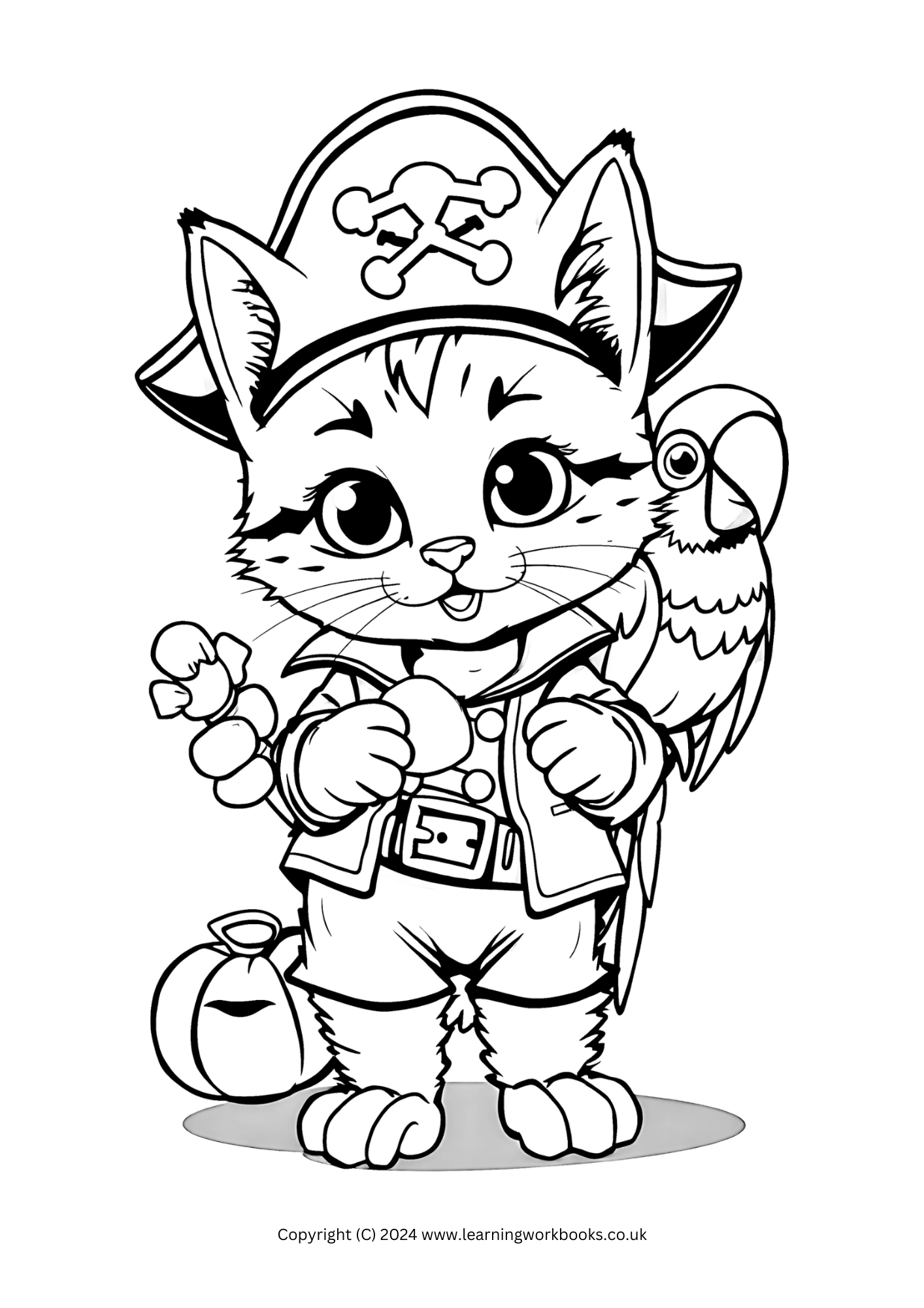 Animal Trick-or-Treaters Halloween Colouring Book (downloadable digital product)