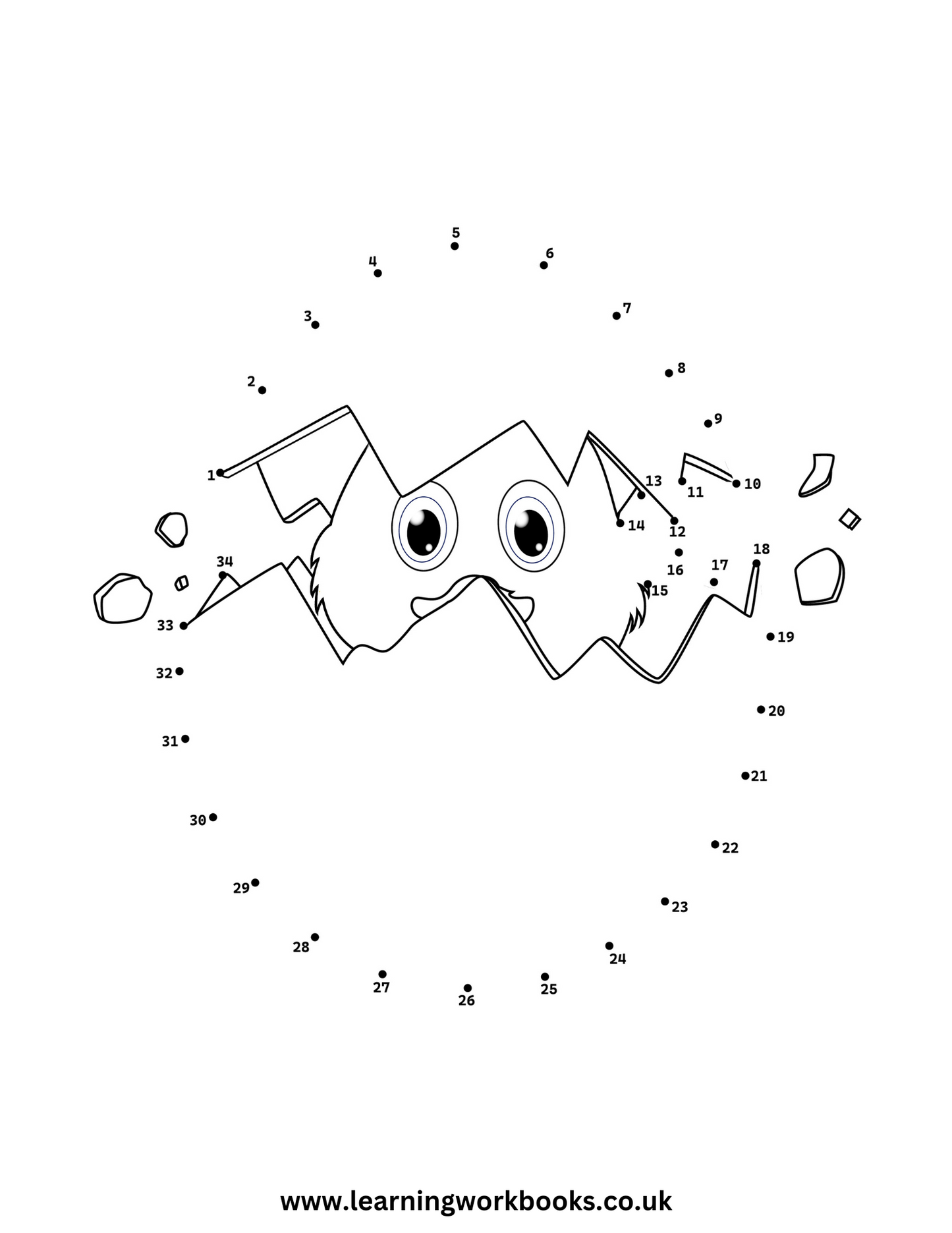 Easter Dot to Dot Book 1 (downloadable digital product)