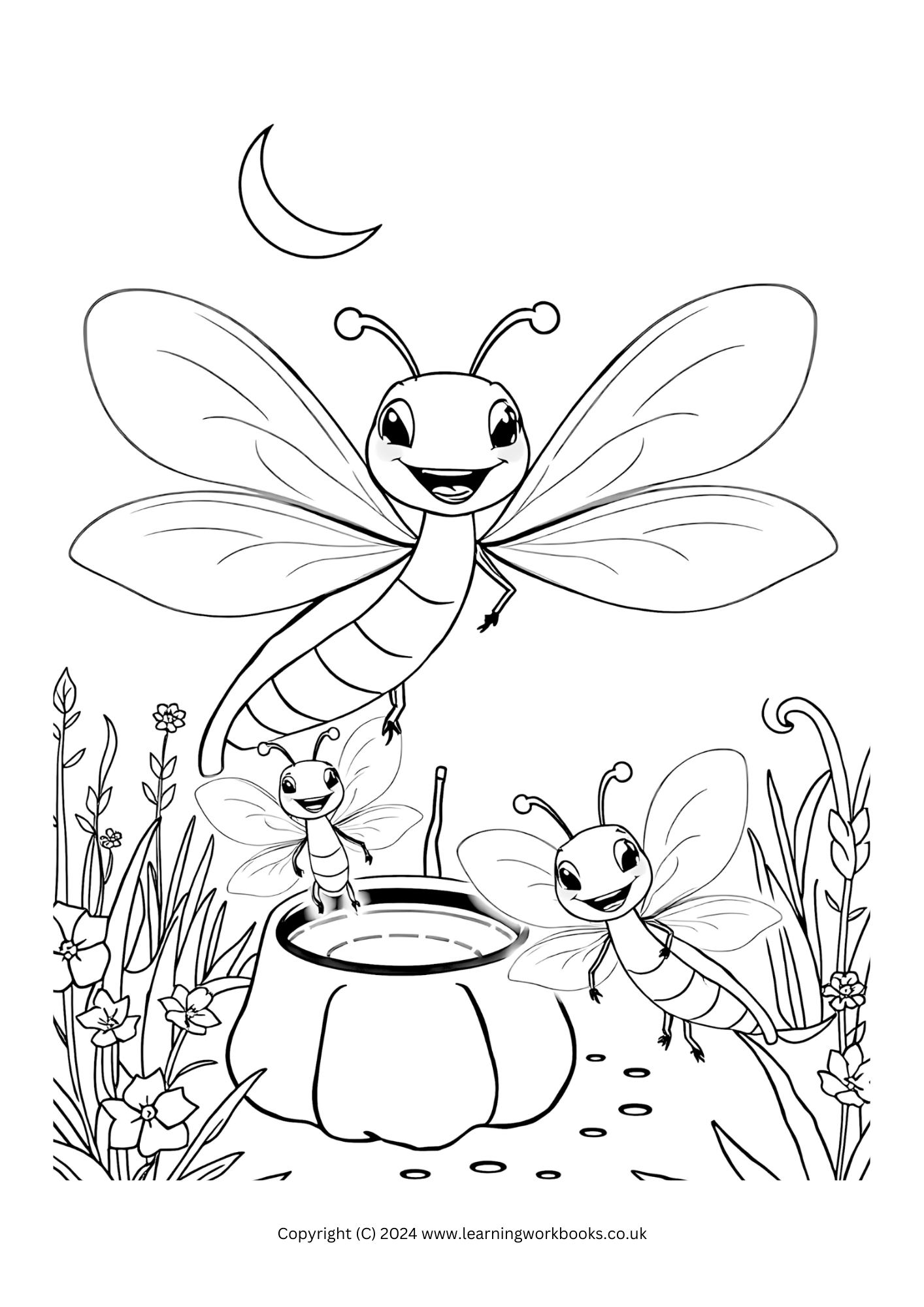 The Witch's Garden Halloween Colouring Book (downloadable digital product)