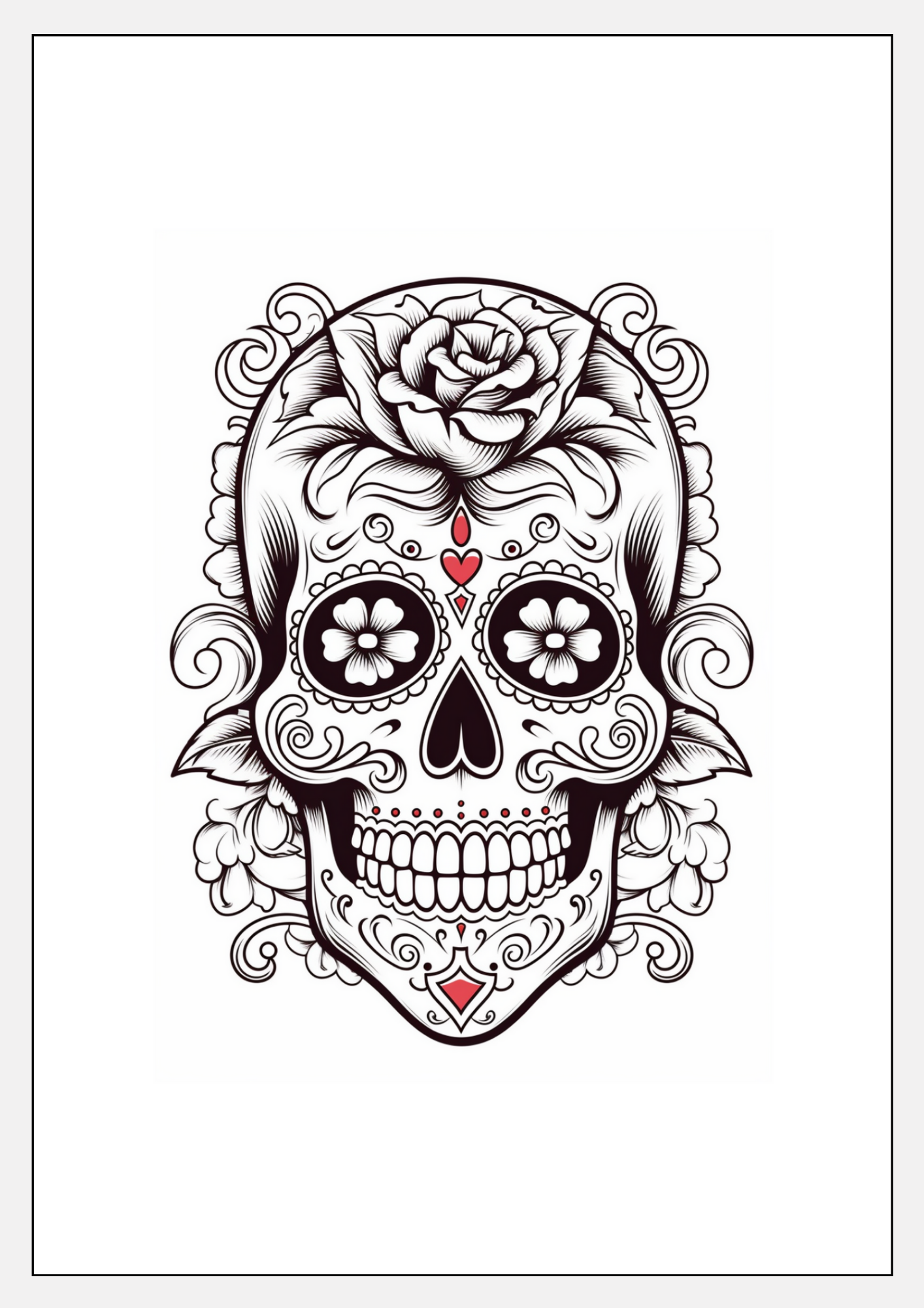 Skulls Colouring Book 2 (downloadable digital product)