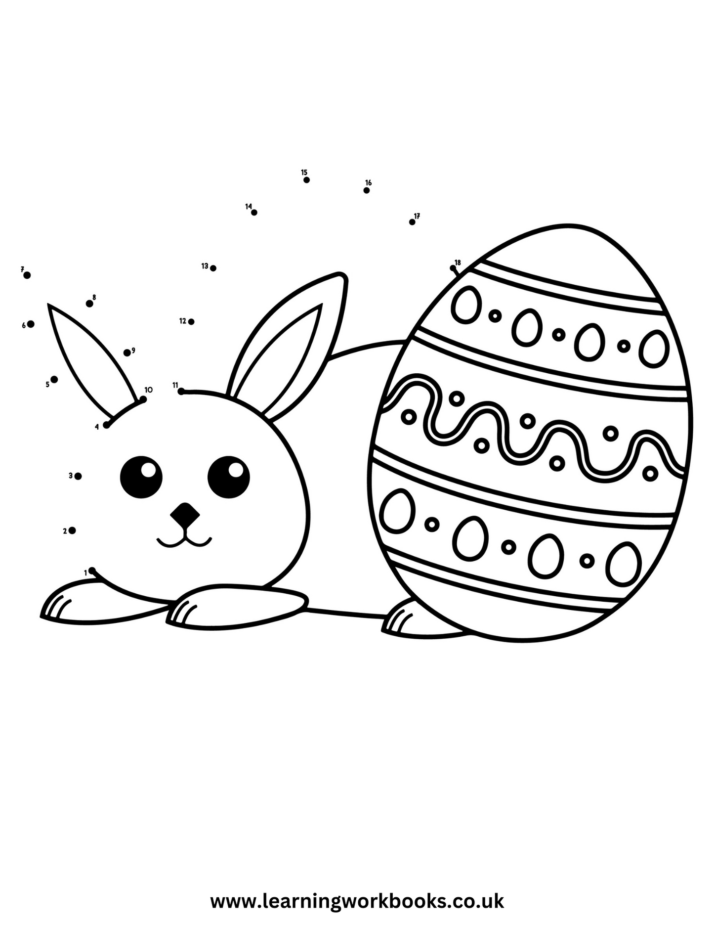 Easter Dot to Dot Book 1 (downloadable digital product)