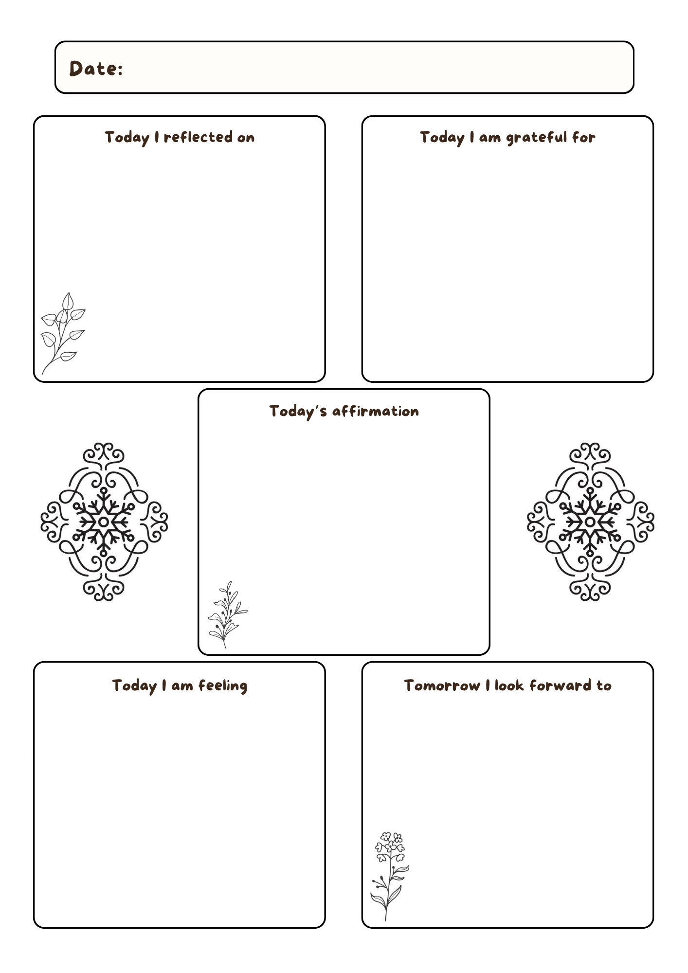 Gold Heart Gratitude Journal 3 (downloadable digital product)