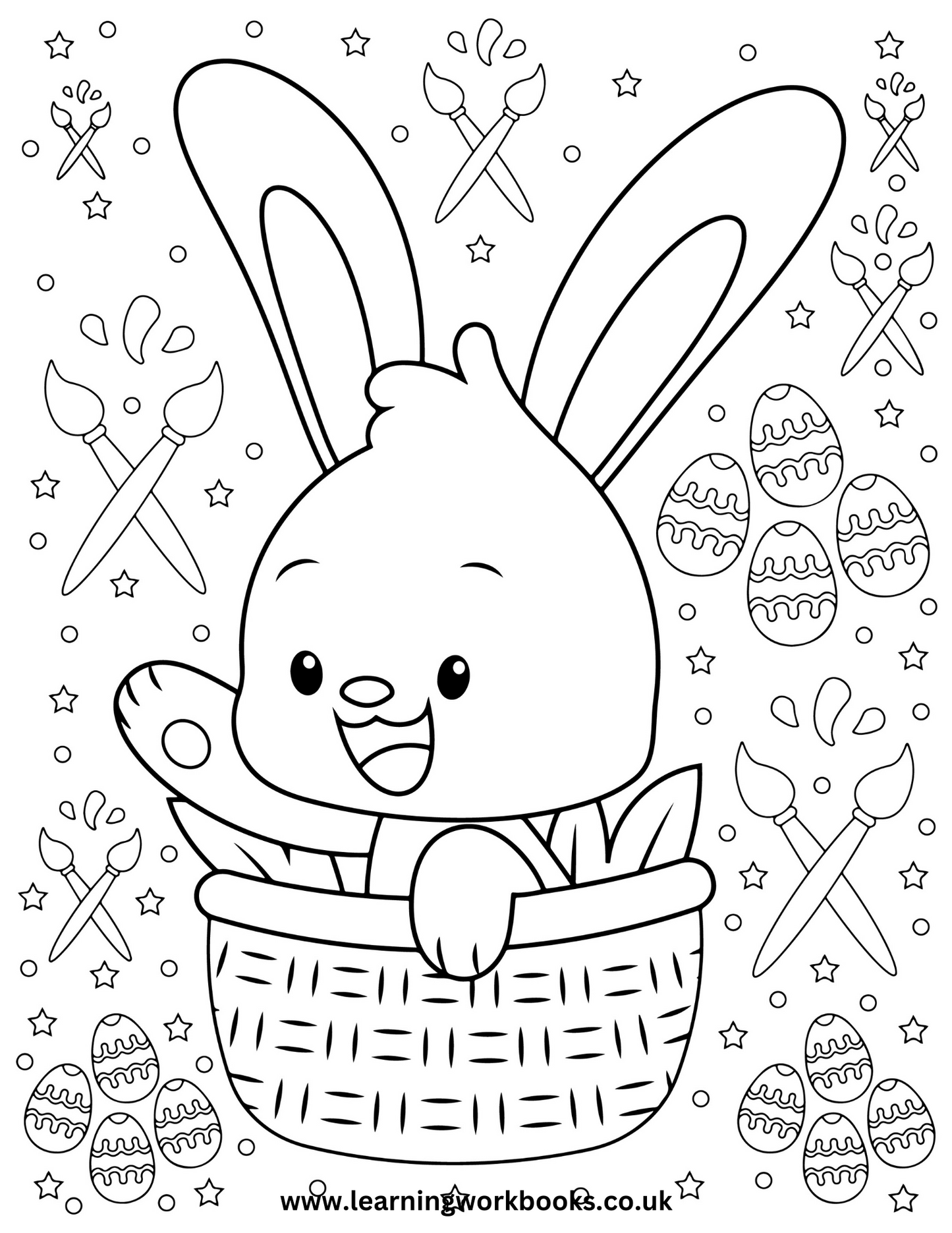 Happy Easter Colouring Book (downloadable digital product)