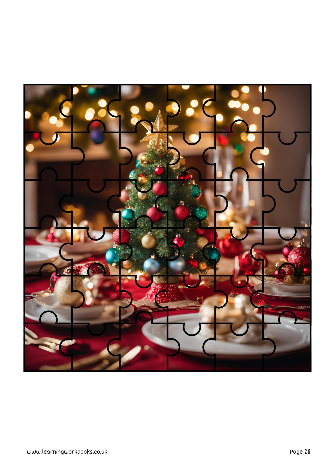 Christmas Jigsaw Book 1 (downloadable digital product)