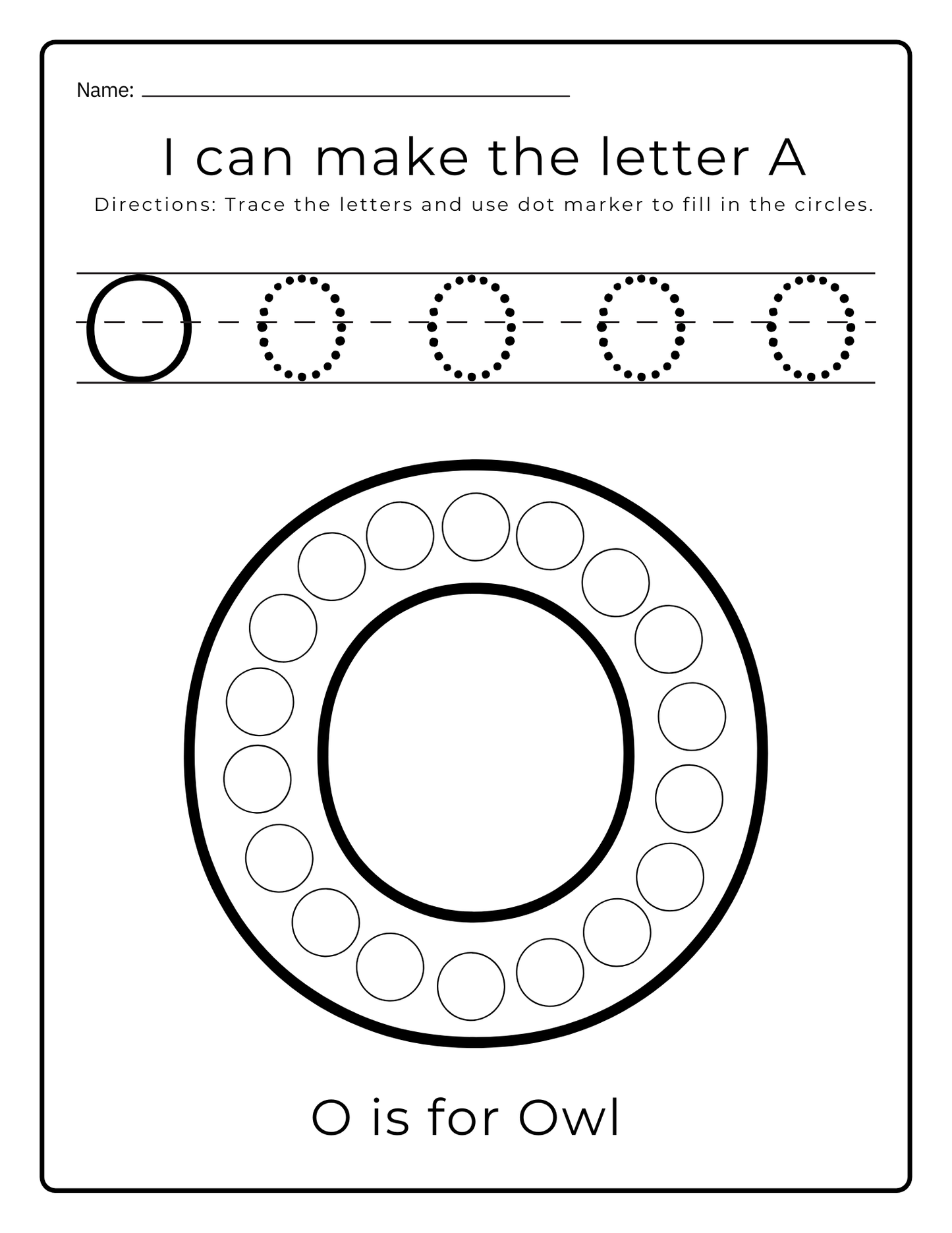 Alphabet Dot Marker Book (downloadable digital product)