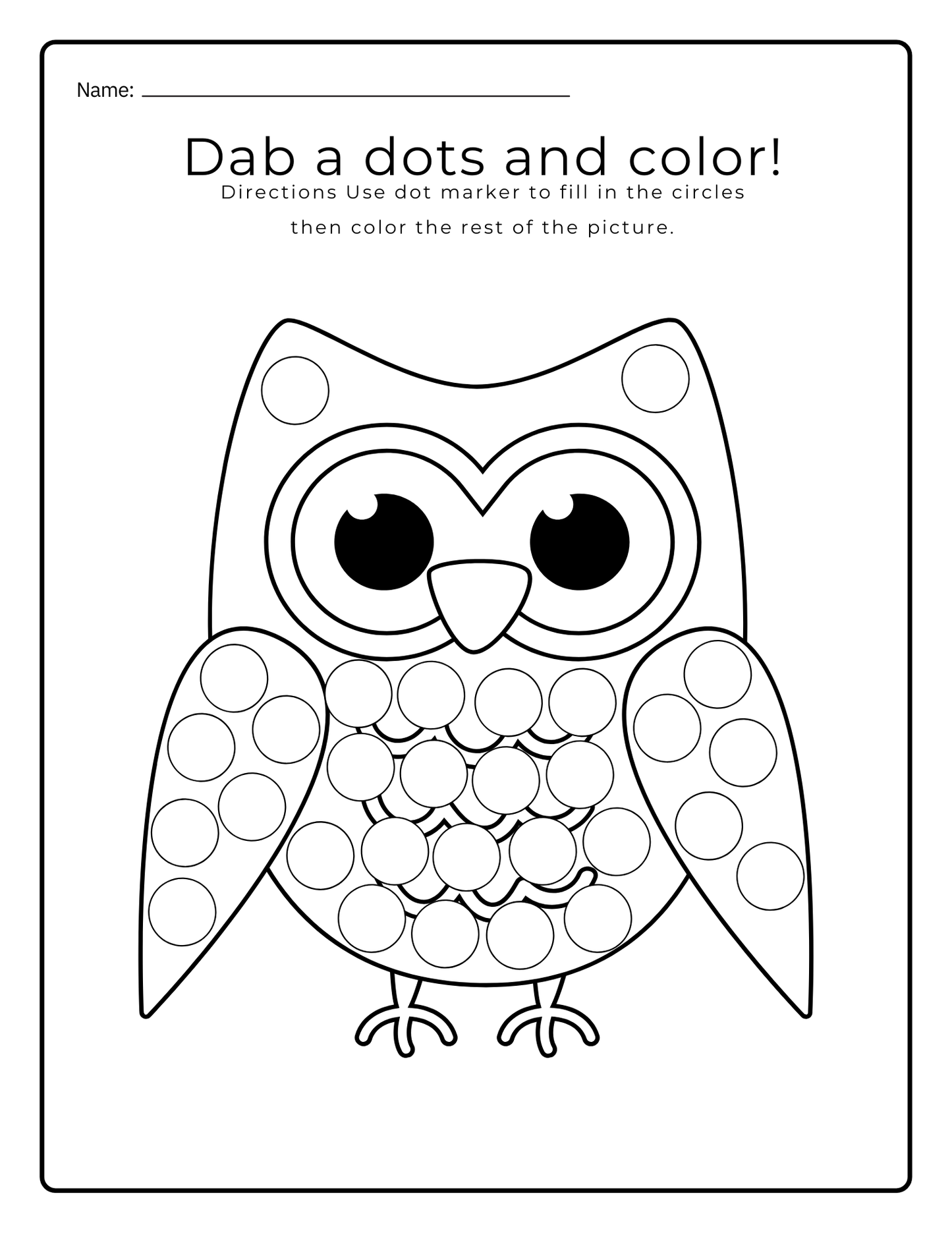 Alphabet Dot Marker Book (downloadable digital product)