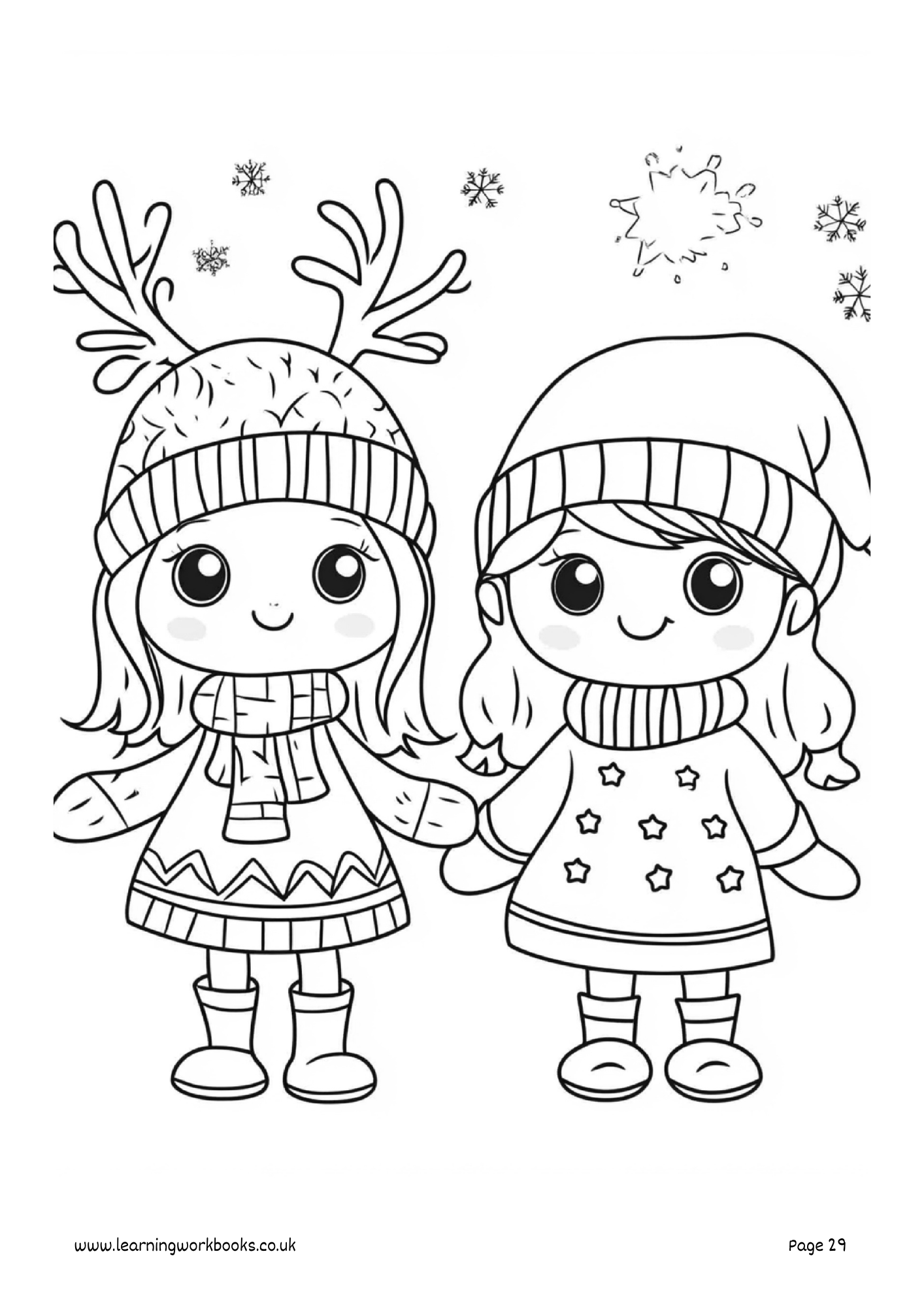 Christmas Colouring Book 6 (downloadable digital product)