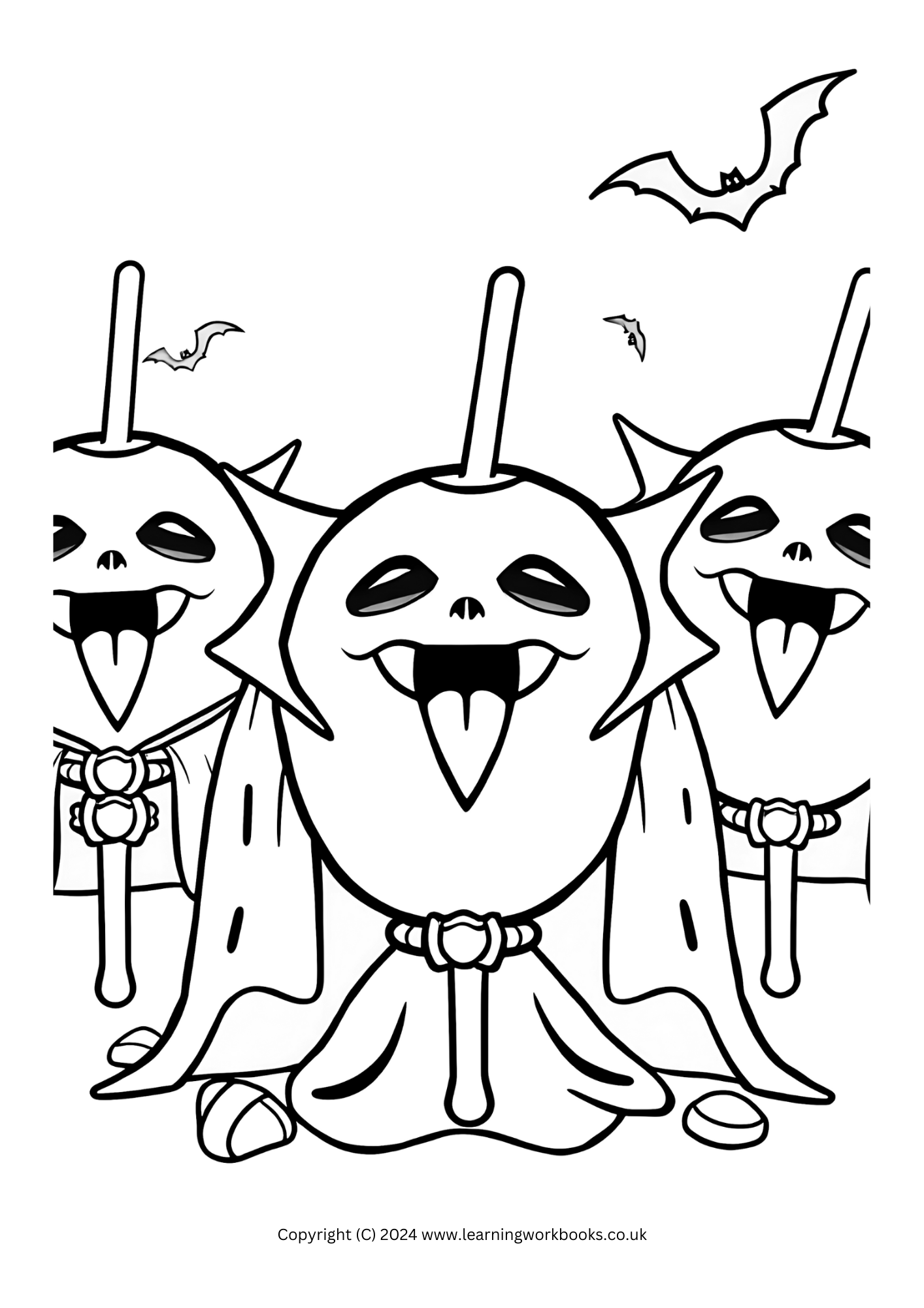 Candy Creatures Halloween Colouring Book (downloadable digital product)