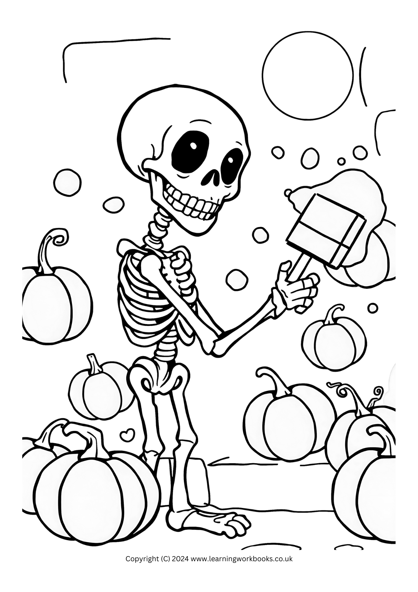 Halloween Art Studio Colouring Book (downloadable digital product)