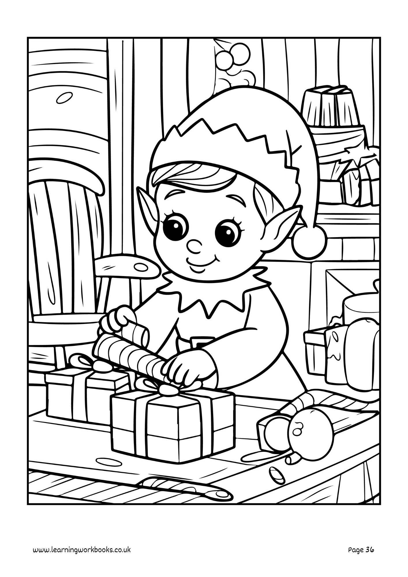 Christmas Colouring Book 3 (downloadable digital product)