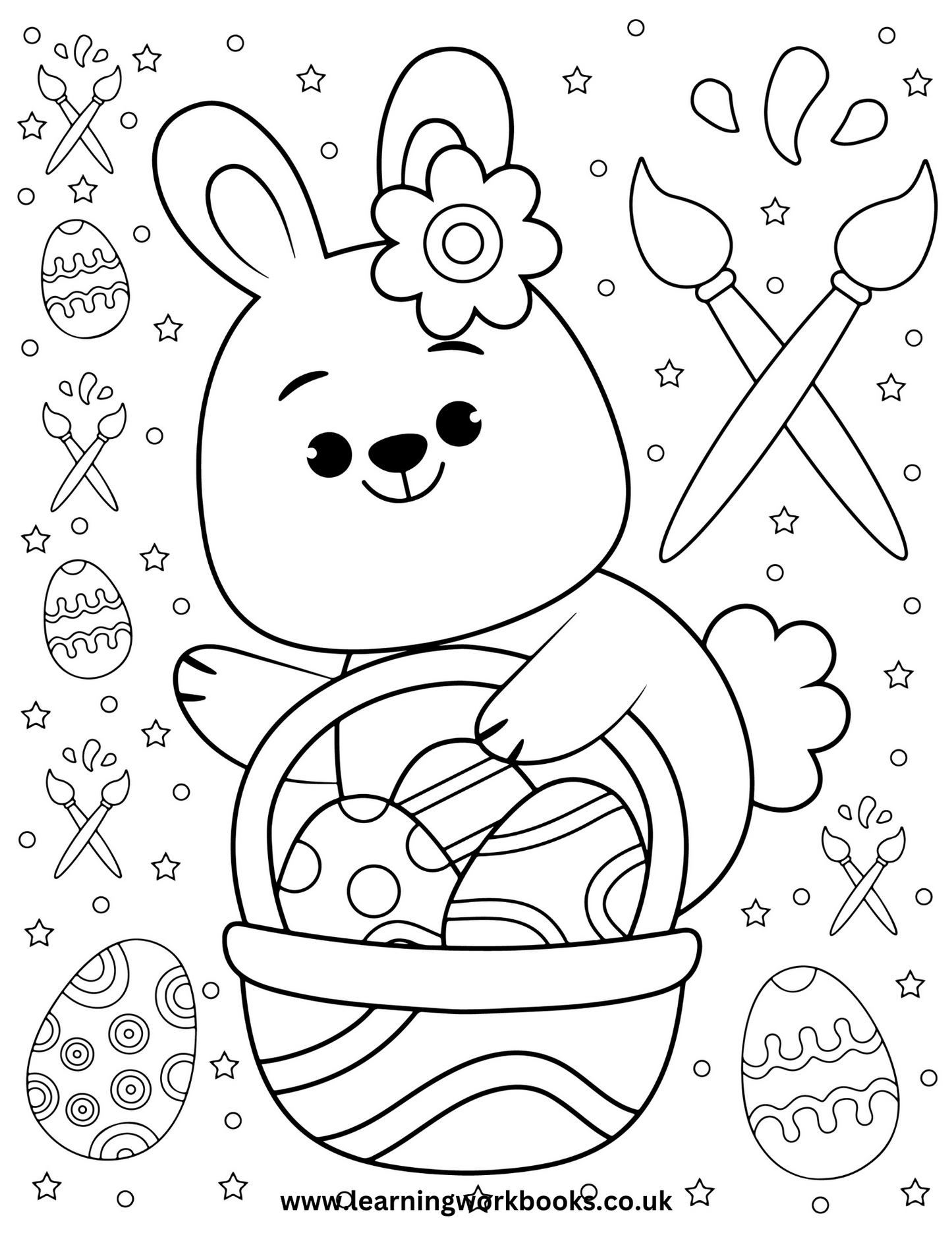 Happy Easter Colouring Book (downloadable digital product)